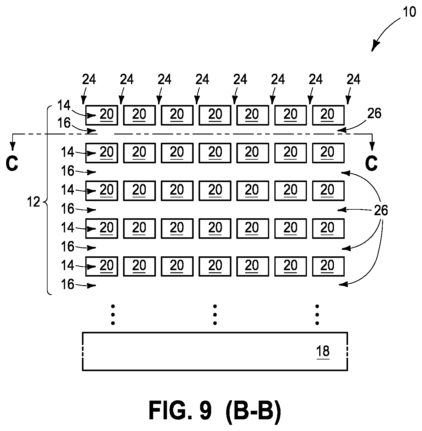 Patent US11784058 Figure 6 – Integrated structures, capacitors and methods of forming capacitors