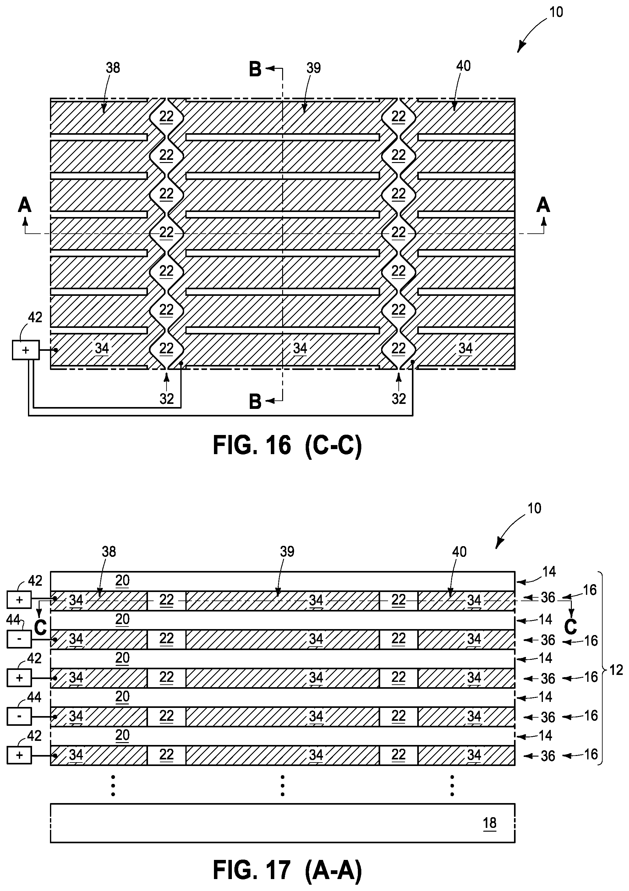 Patent US11784058 Figure 11 – Integrated structures, capacitors and methods of forming capacitors