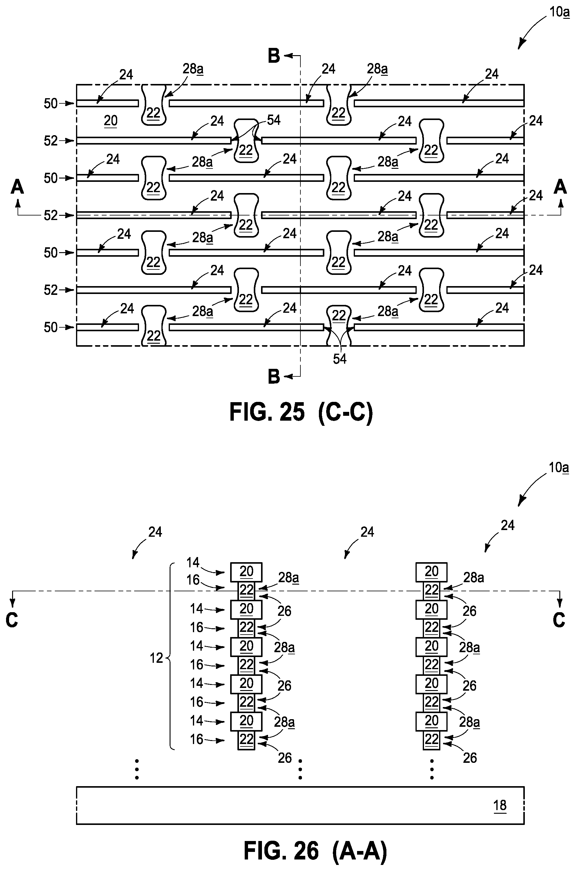 Patent US11784058 Figure 17 – Integrated structures, capacitors and methods of forming capacitors