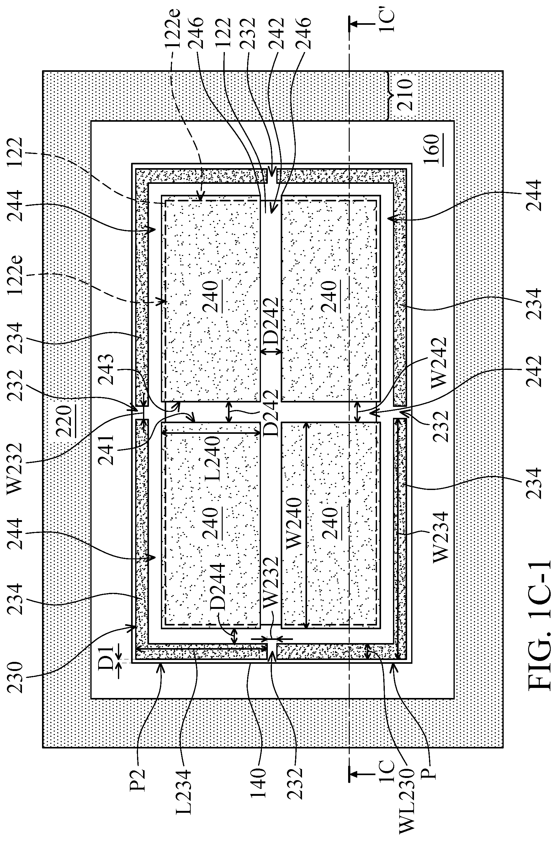 Patent US11784061 Figure 5 – Chip package structure and method for forming the same