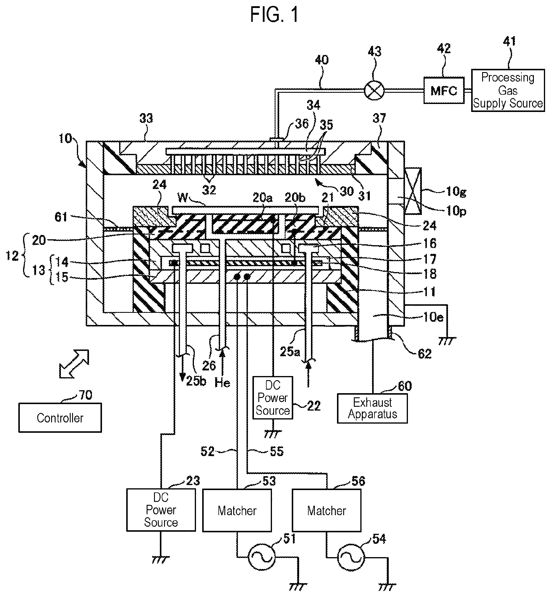 Patent US11784066 — Stage and plasma processing apparatus — Figure 1