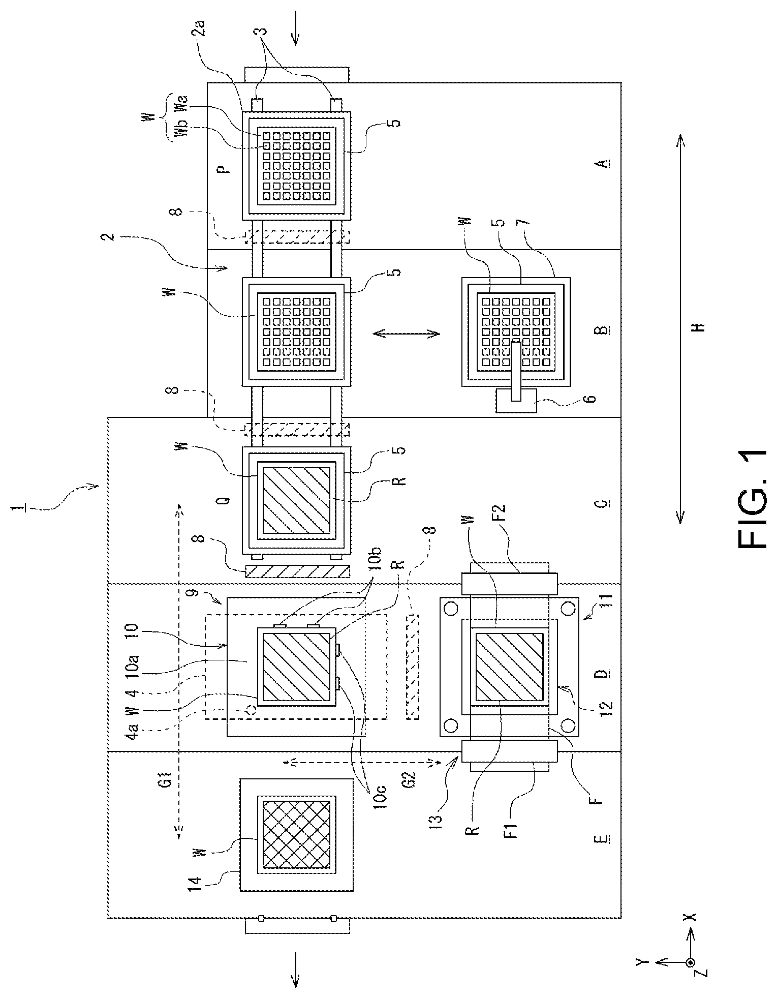 Patent US11784069 Figure 1 – Resin molding apparatus