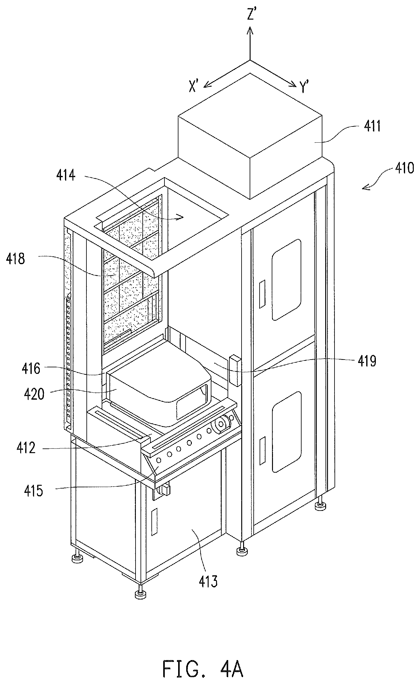 Patent US11784073 Figure 5 – Apparatus and method for handling wafer carrier doors