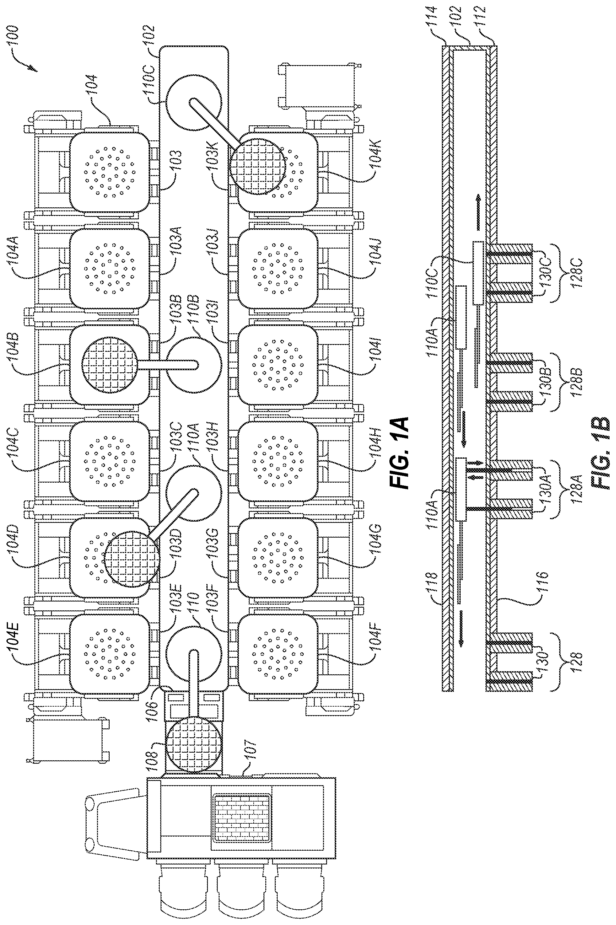 Patent US11784074 Figure 1 – Substrate transfer systems and methods of use thereof