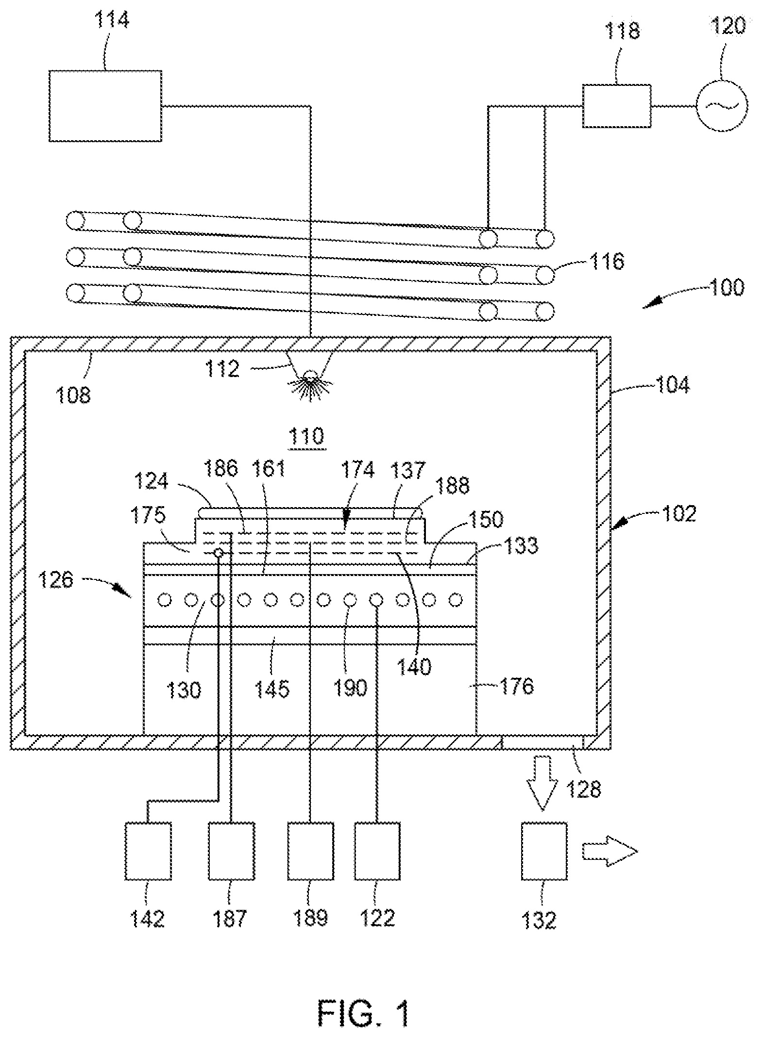 Patent US11784080 Figure 1 – High temperature micro-zone electrostatic chuck