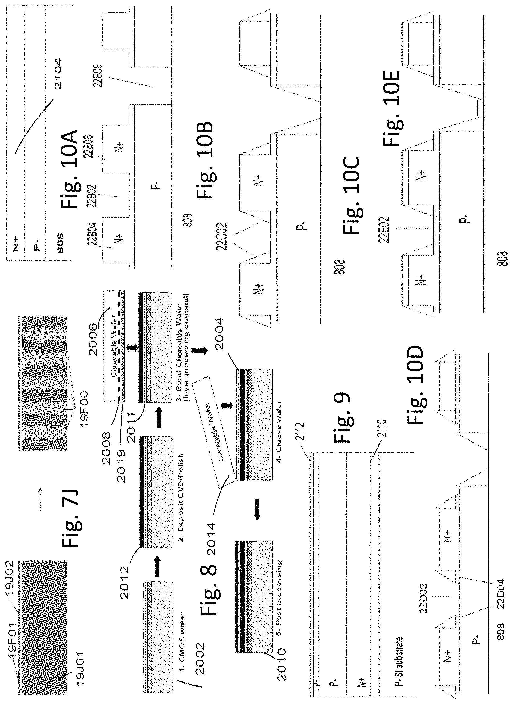 Patent US11784082 Figure 8 – 3D semiconductor device and structure with bonding