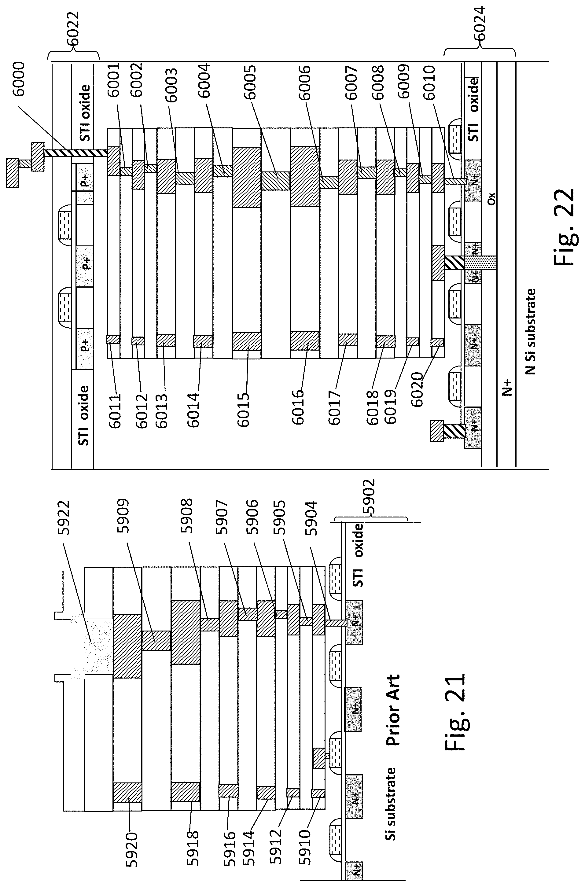 Patent US11784082 Figure 18 – 3D semiconductor device and structure with bonding