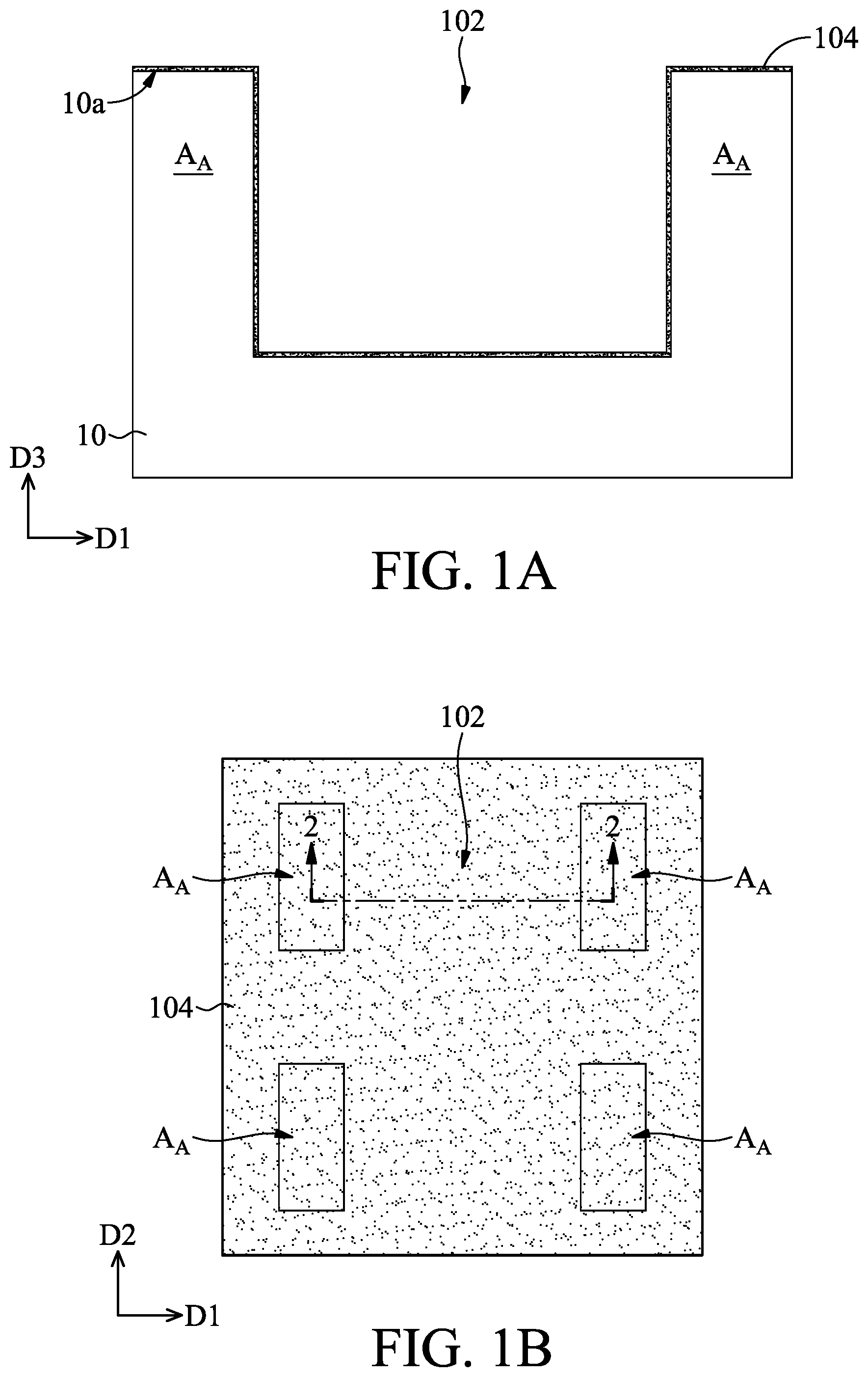 Patent US11784087 Figure 1 – Semiconductor structure having layers in a trench and method of manufacturing the same