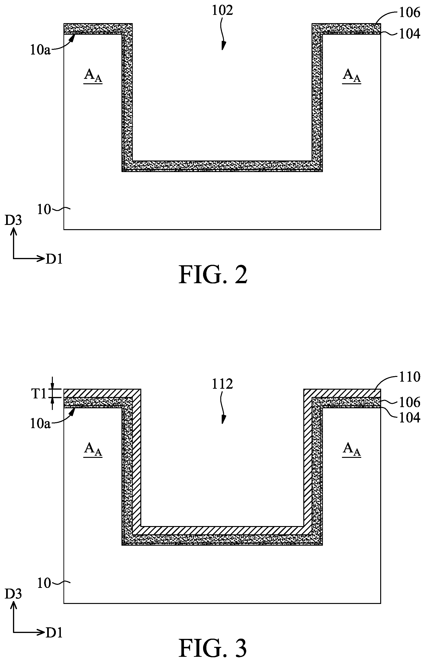 Patent US11784087 Figure 2 – Semiconductor structure having layers in a trench and method of manufacturing the same