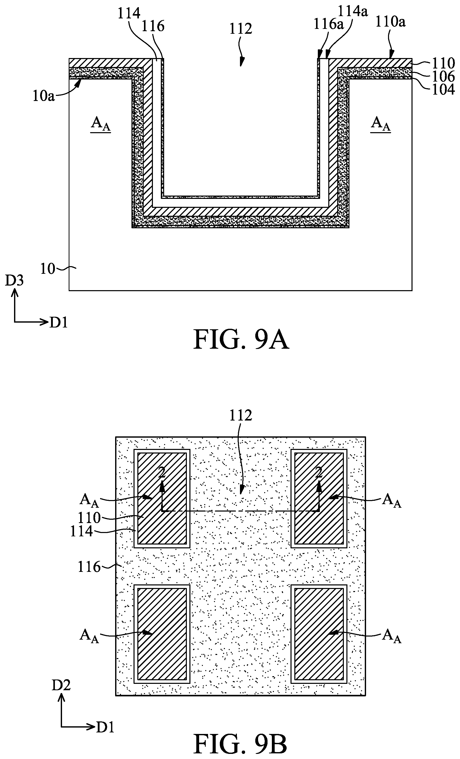 Patent US11784087 Figure 6 – Semiconductor structure having layers in a trench and method of manufacturing the same