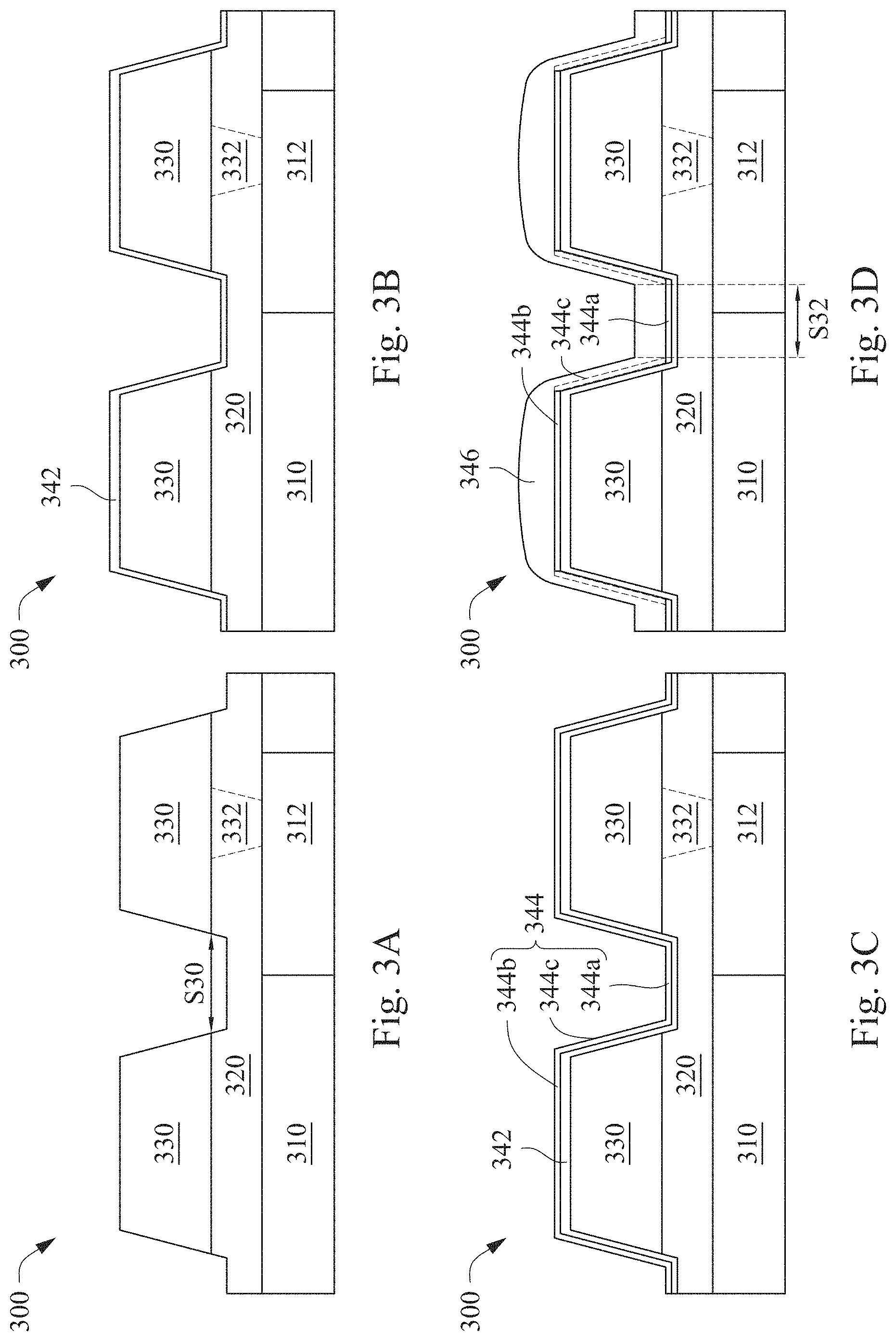 Patent US11784089 Figure 3 – Semiconductor device with contact pad and method of making