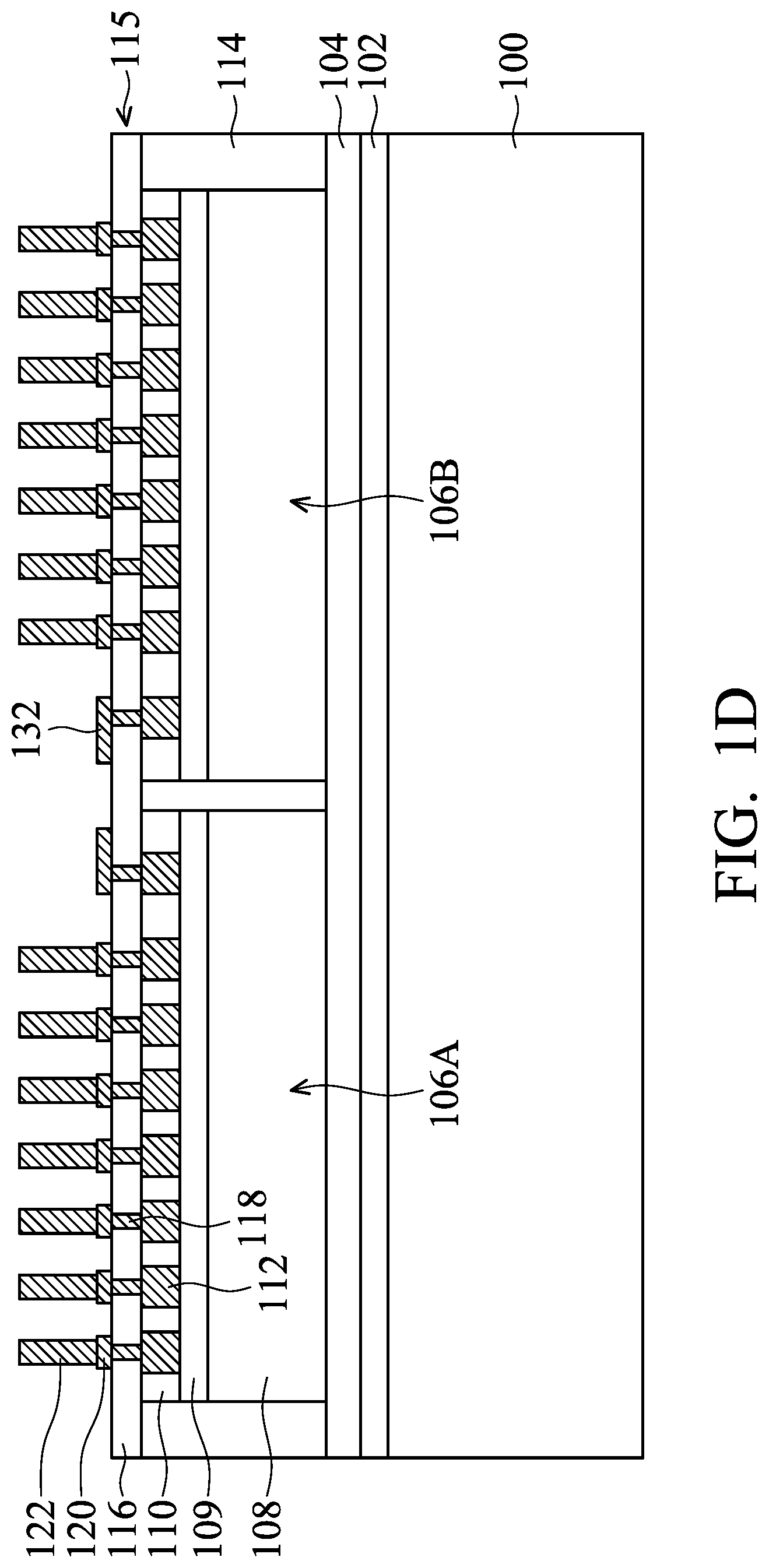 Patent US11784091 Figure 4 – Structure and formation method of chip package with fan-out feature