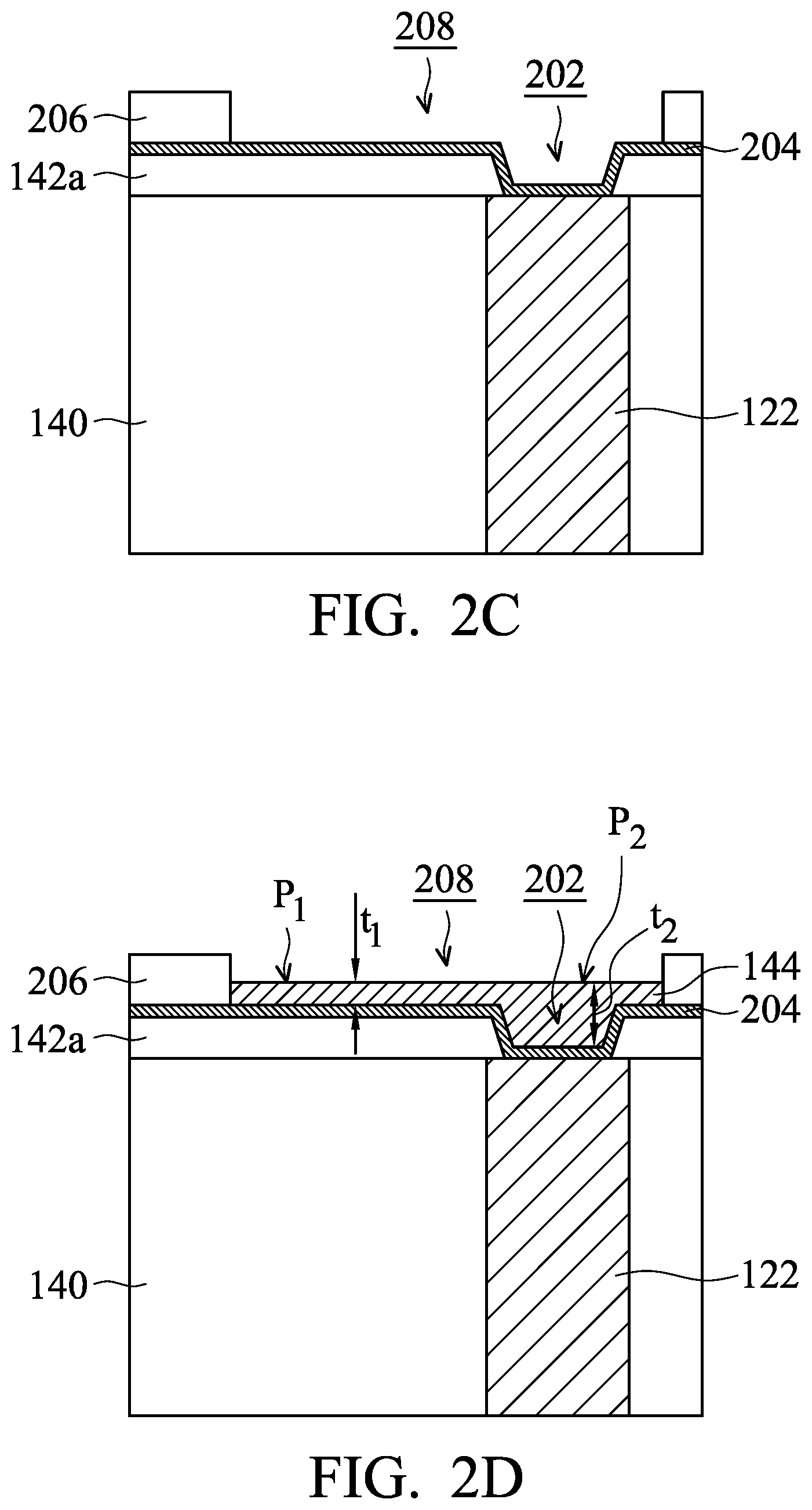 Patent US11784091 Figure 11 – Structure and formation method of chip package with fan-out feature