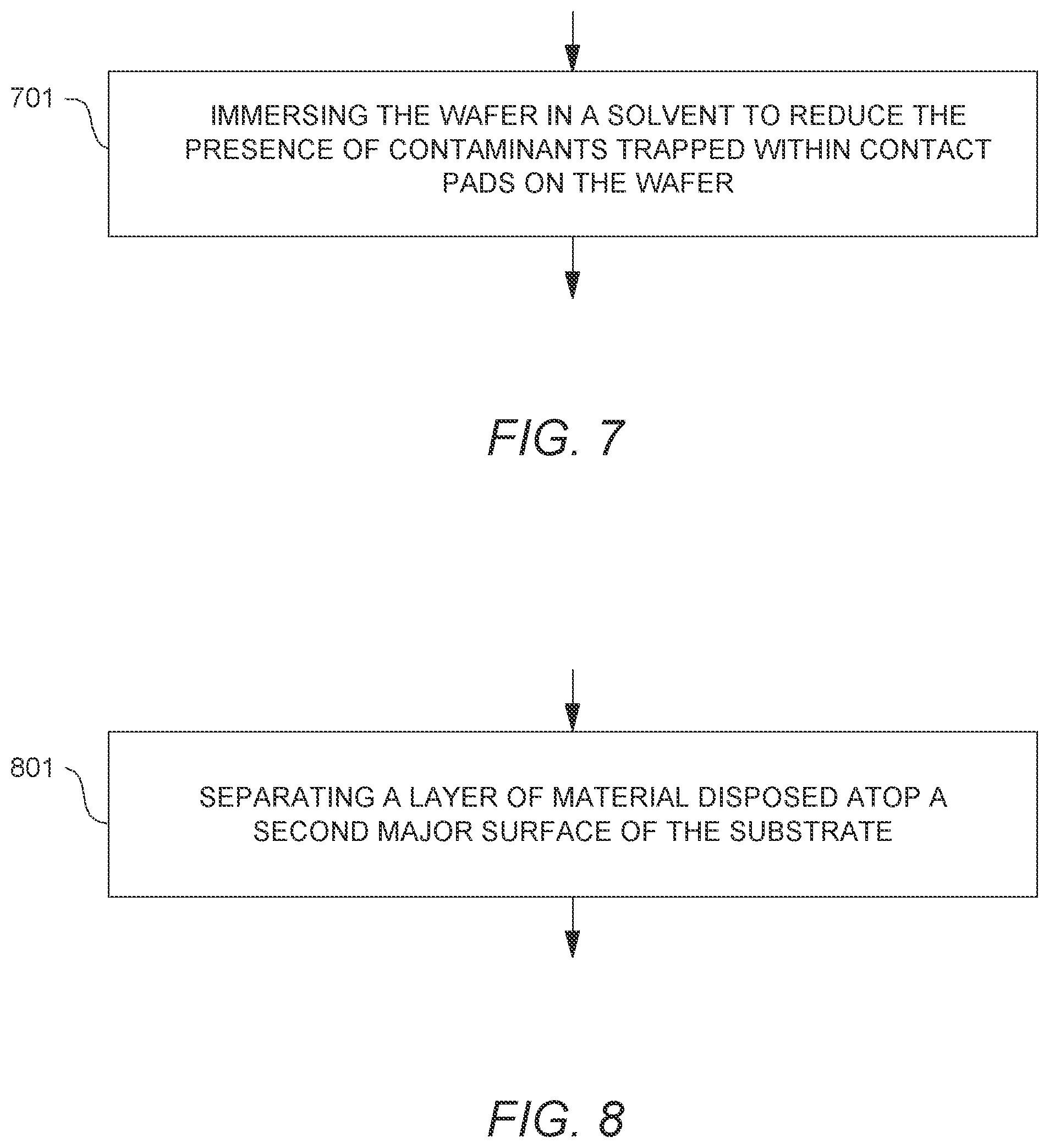 Patent US11784093 Figure 7 – Method of reducing residual contamination in singulated semiconductor die