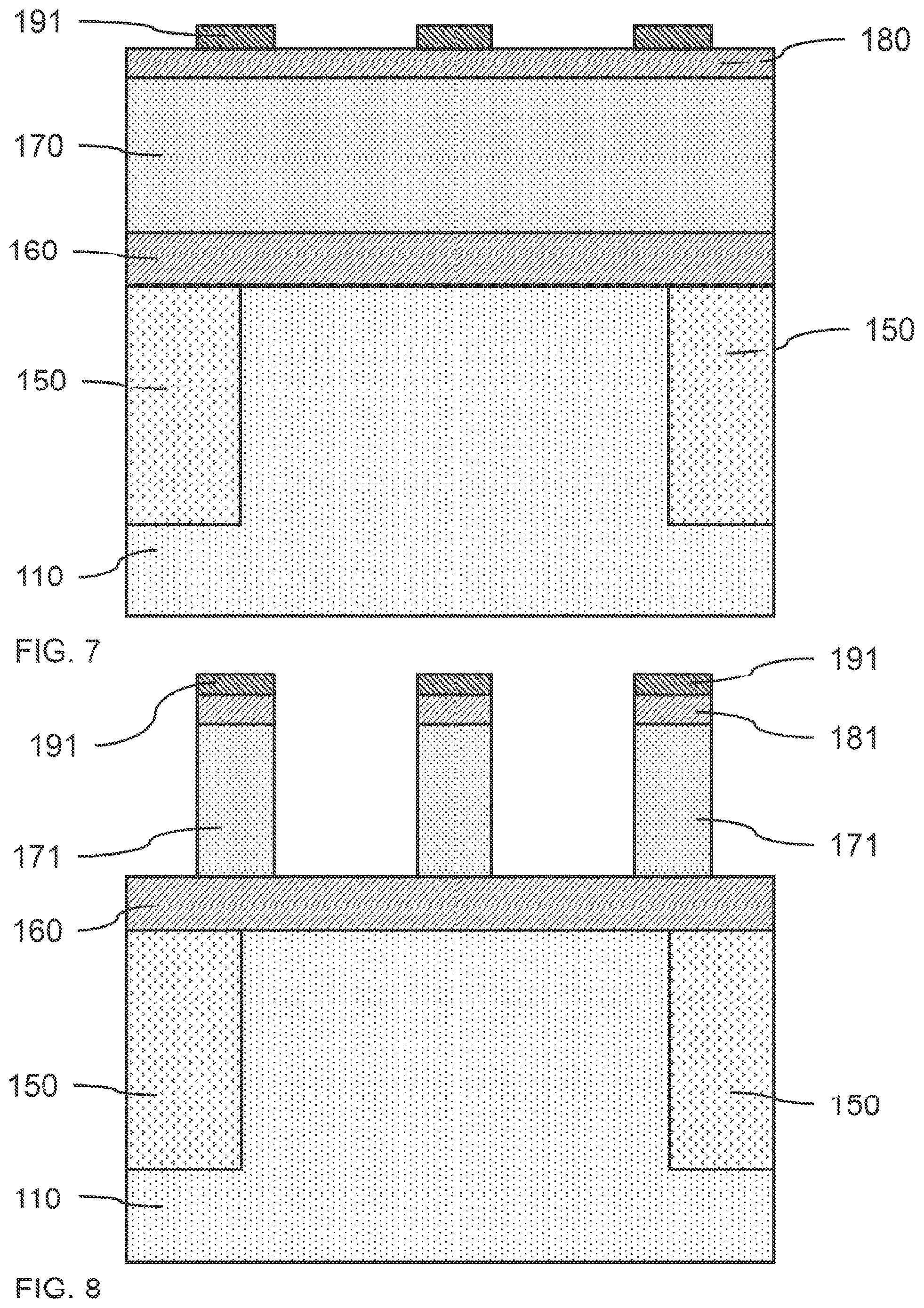 Patent US11784095 Figure 5 – Fabrication of a vertical fin field effect transistor with reduced dimensional variations