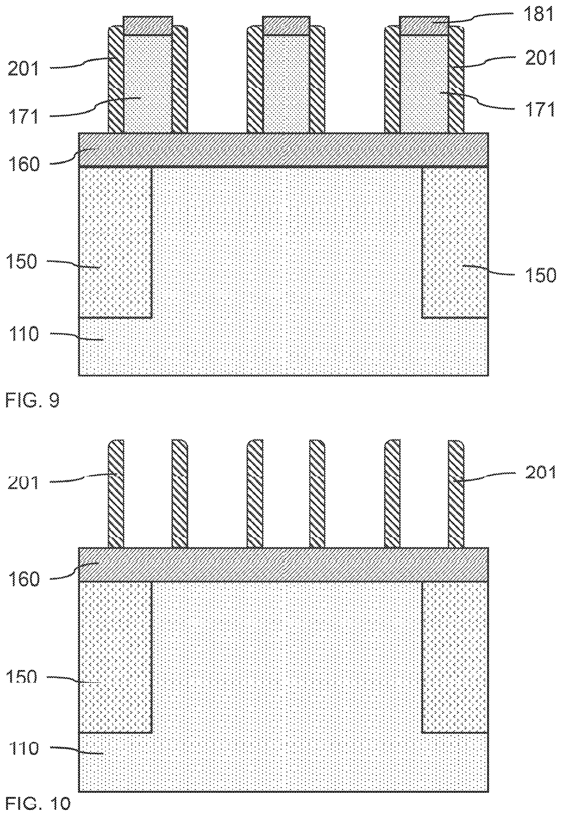Patent US11784095 Figure 6 – Fabrication of a vertical fin field effect transistor with reduced dimensional variations