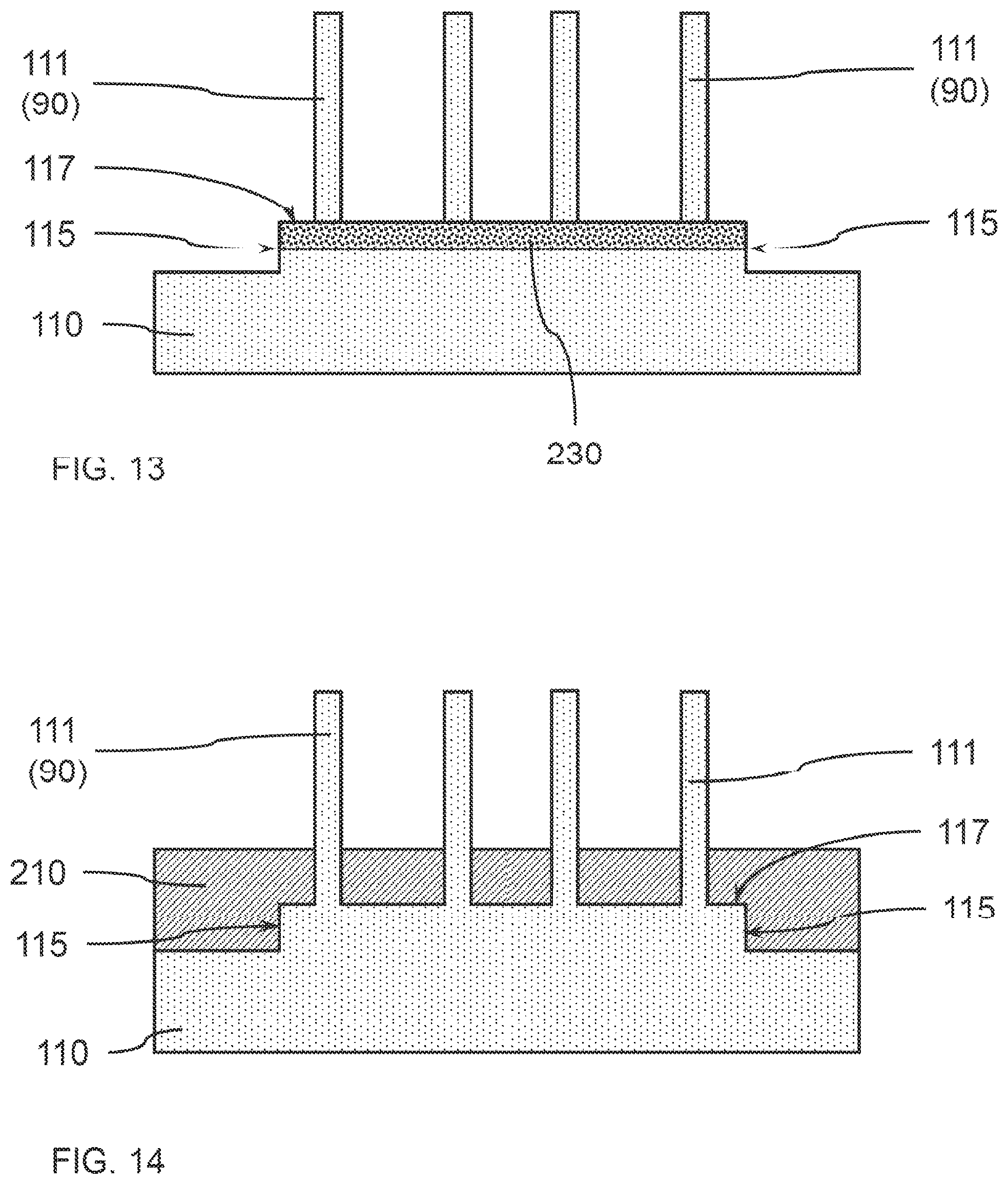 Patent US11784095 Figure 8 – Fabrication of a vertical fin field effect transistor with reduced dimensional variations