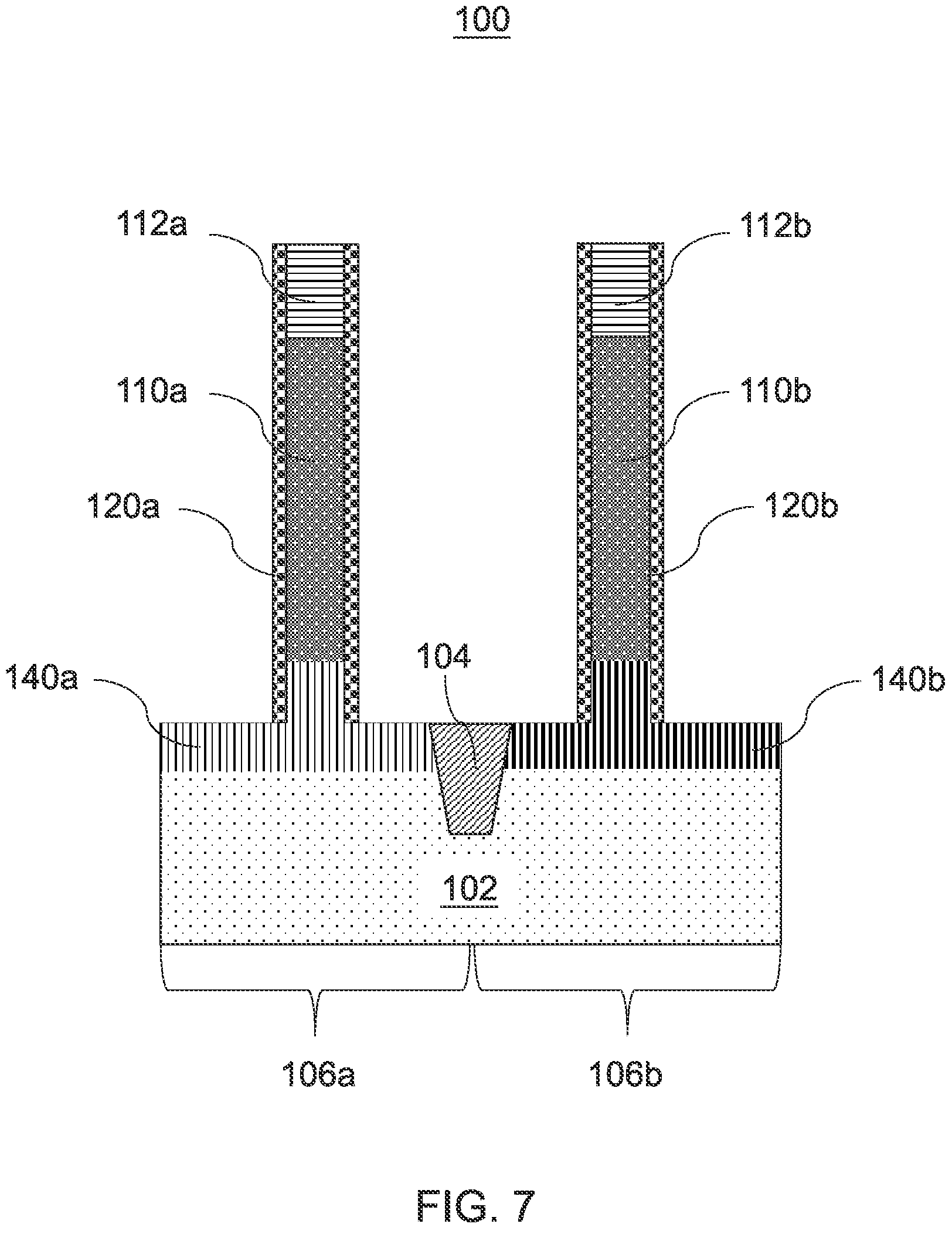 Patent US11784096 Figure 7 – Vertical transport field-effect transistors having germanium channel surfaces