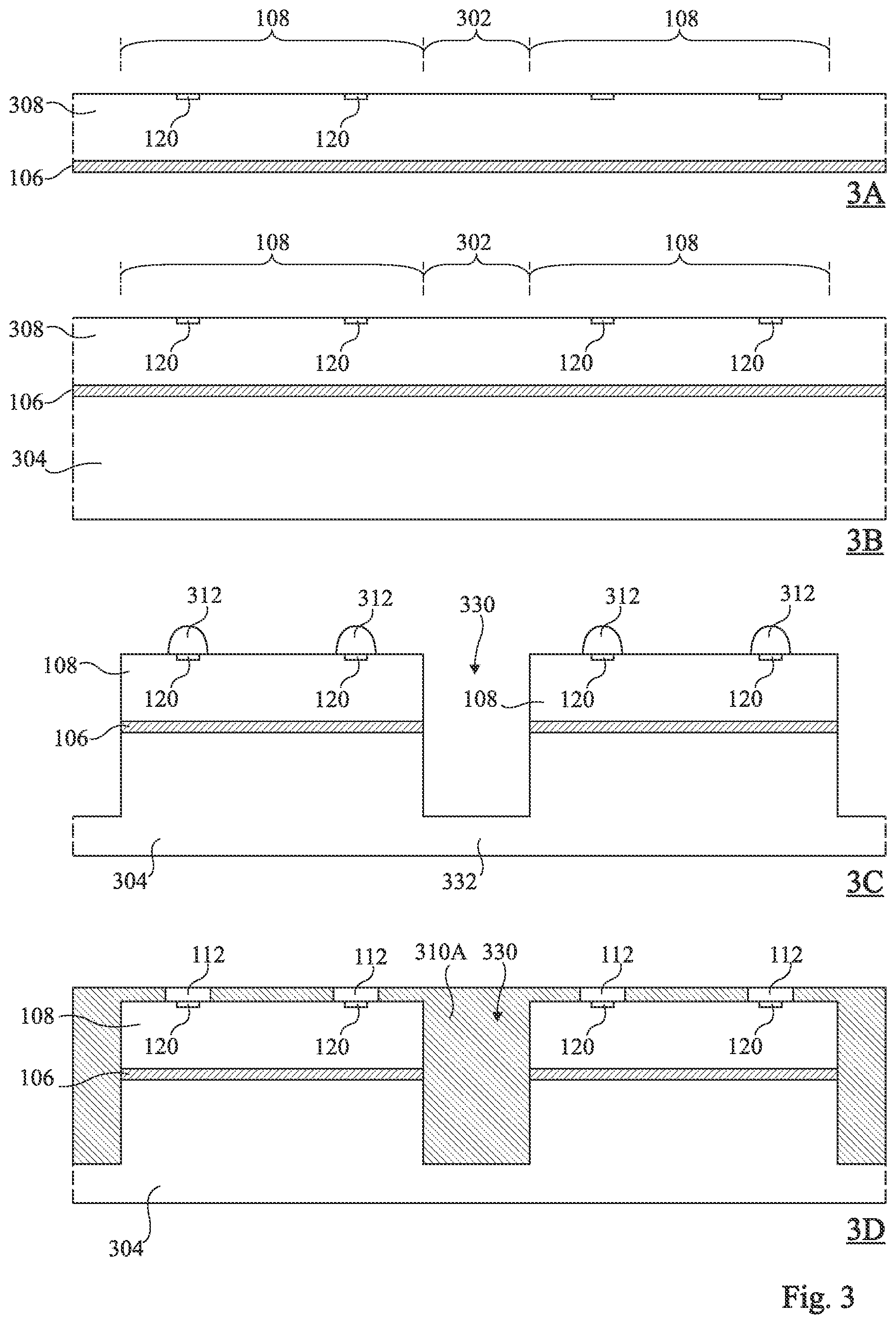 Patent US11784104 Figure 2 – Method of forming electronic chip package having a conductive layer between a chip and a support