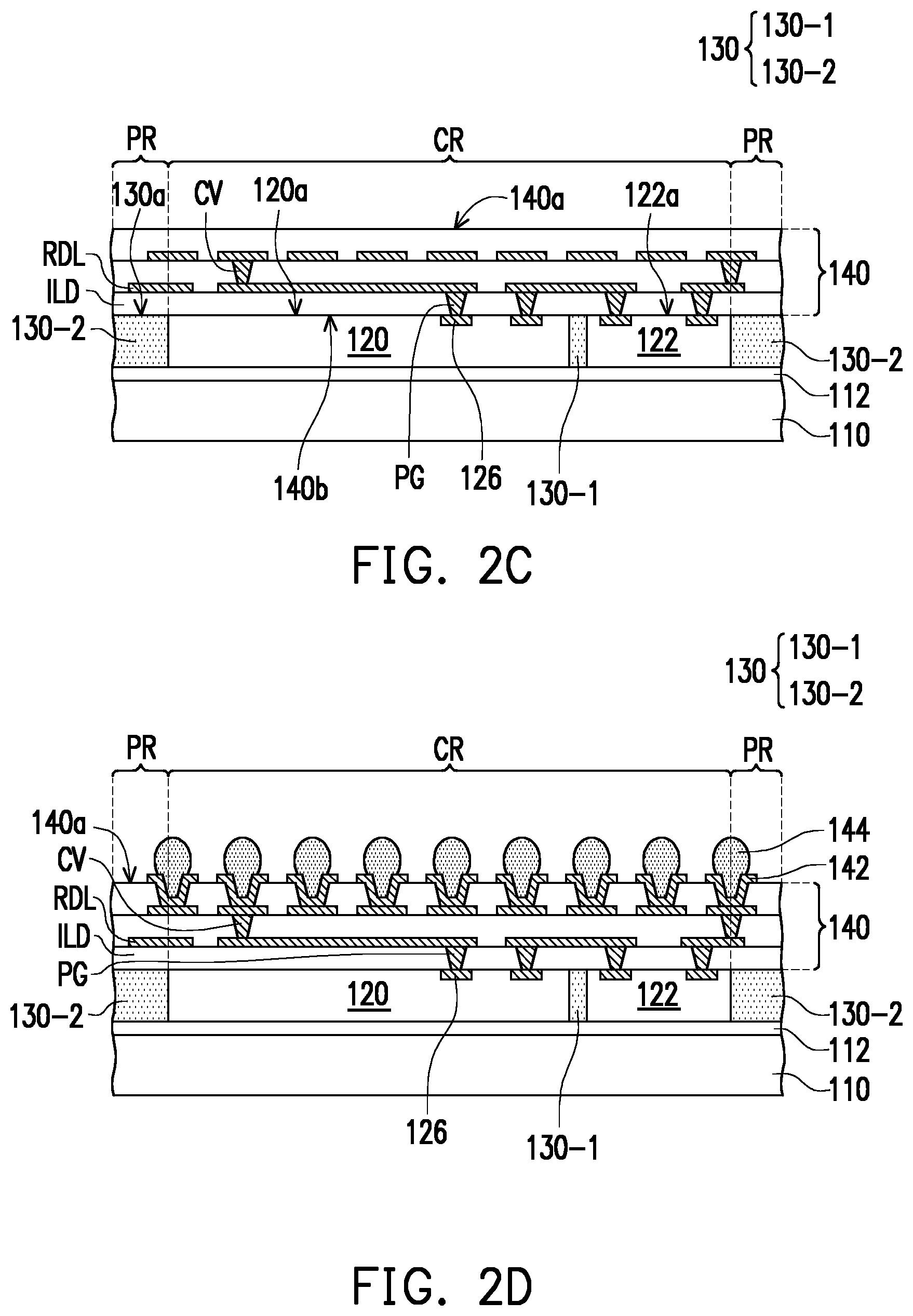 Patent US11784106 Figure 3 – Semiconductor package and manufacturing method thereof