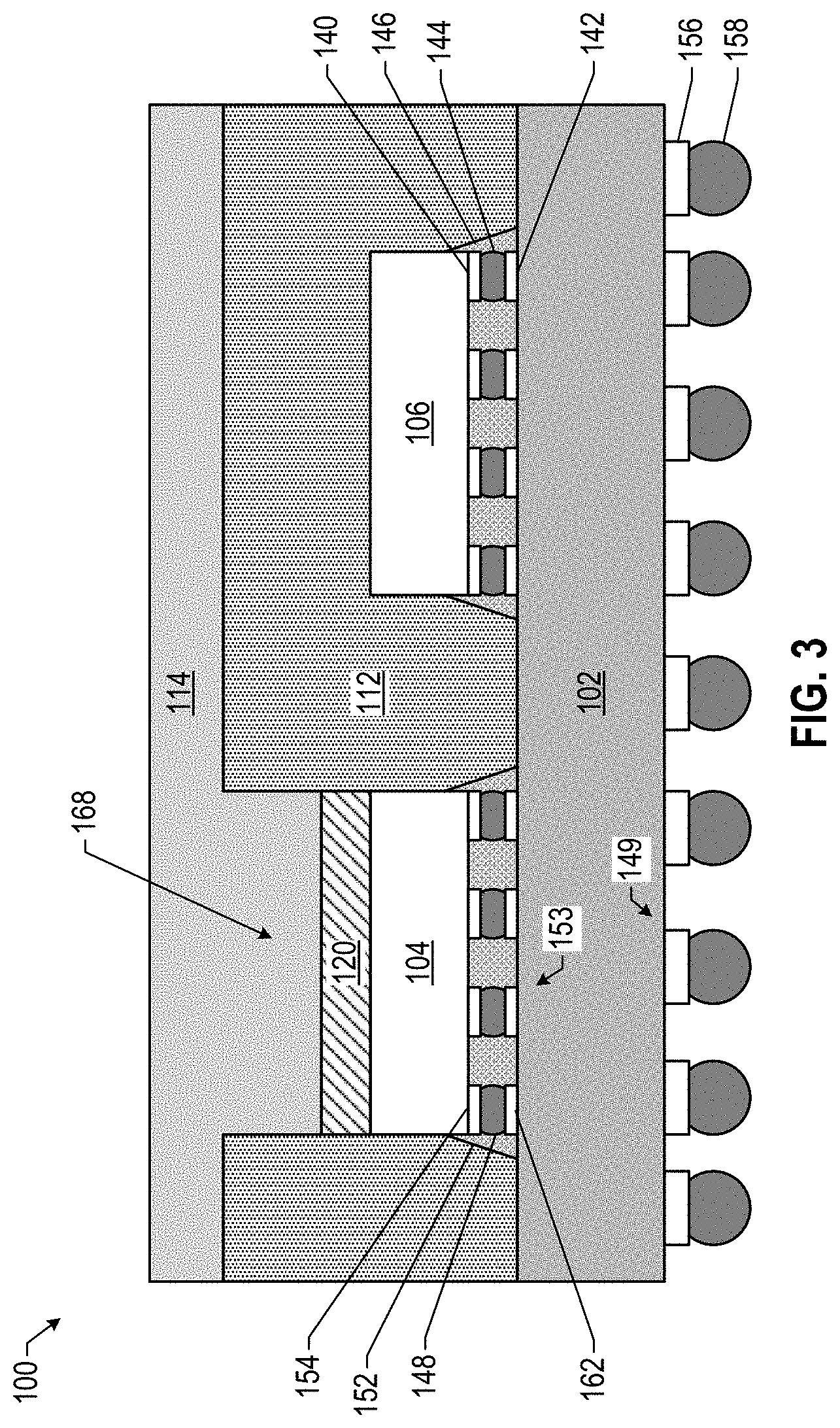Patent US11784108 Figure 3 – Thermal management in integrated circuit packages