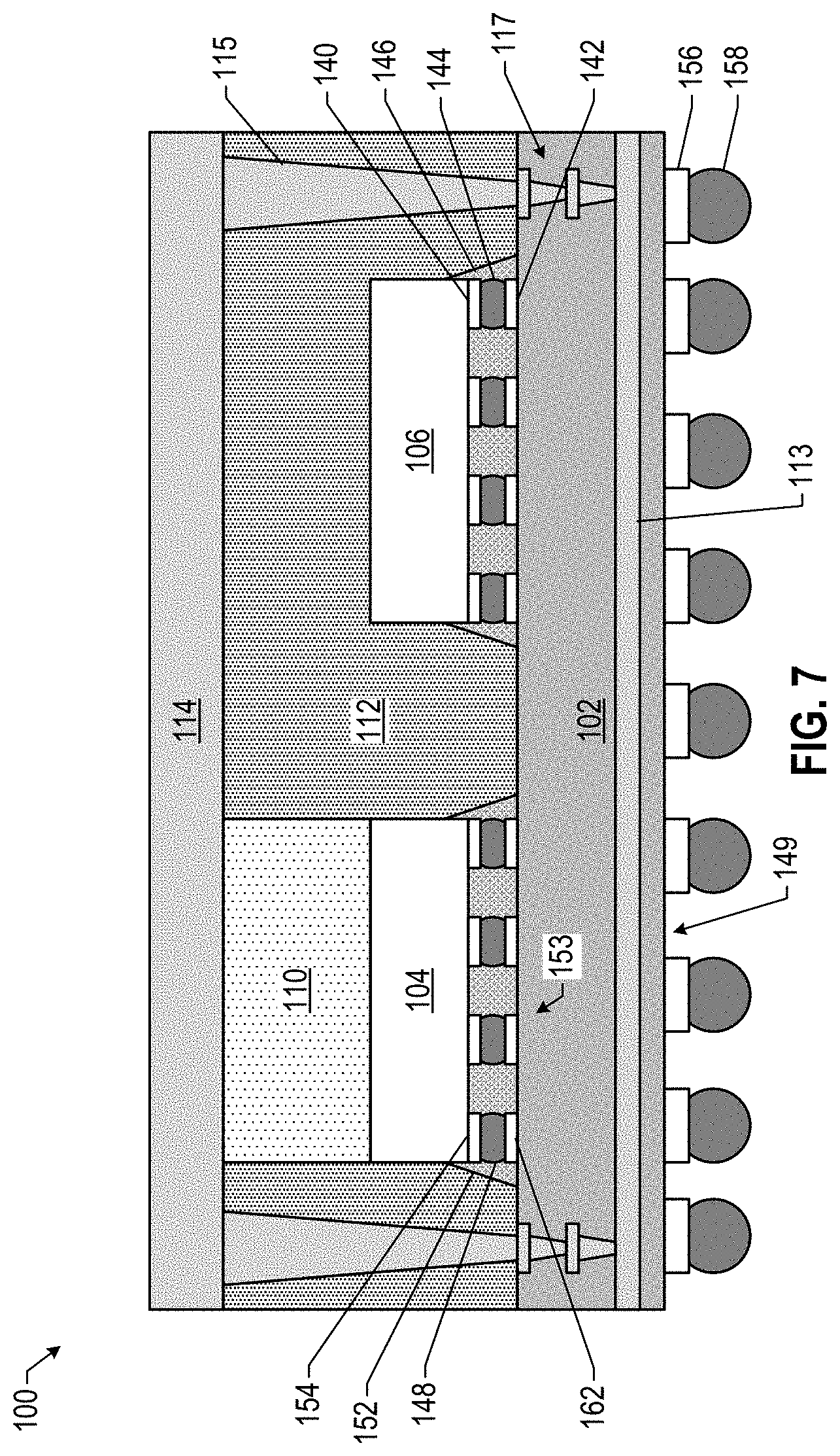 Patent US11784108 Figure 7 – Thermal management in integrated circuit packages