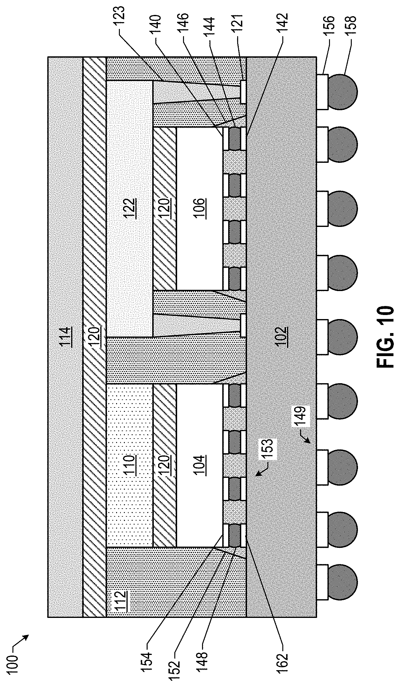 Patent US11784108 Figure 10 – Thermal management in integrated circuit packages