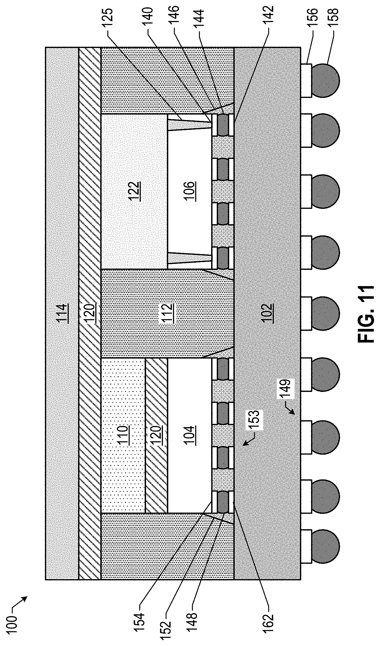 Patent US11784108 Figure 11 – Thermal management in integrated circuit packages