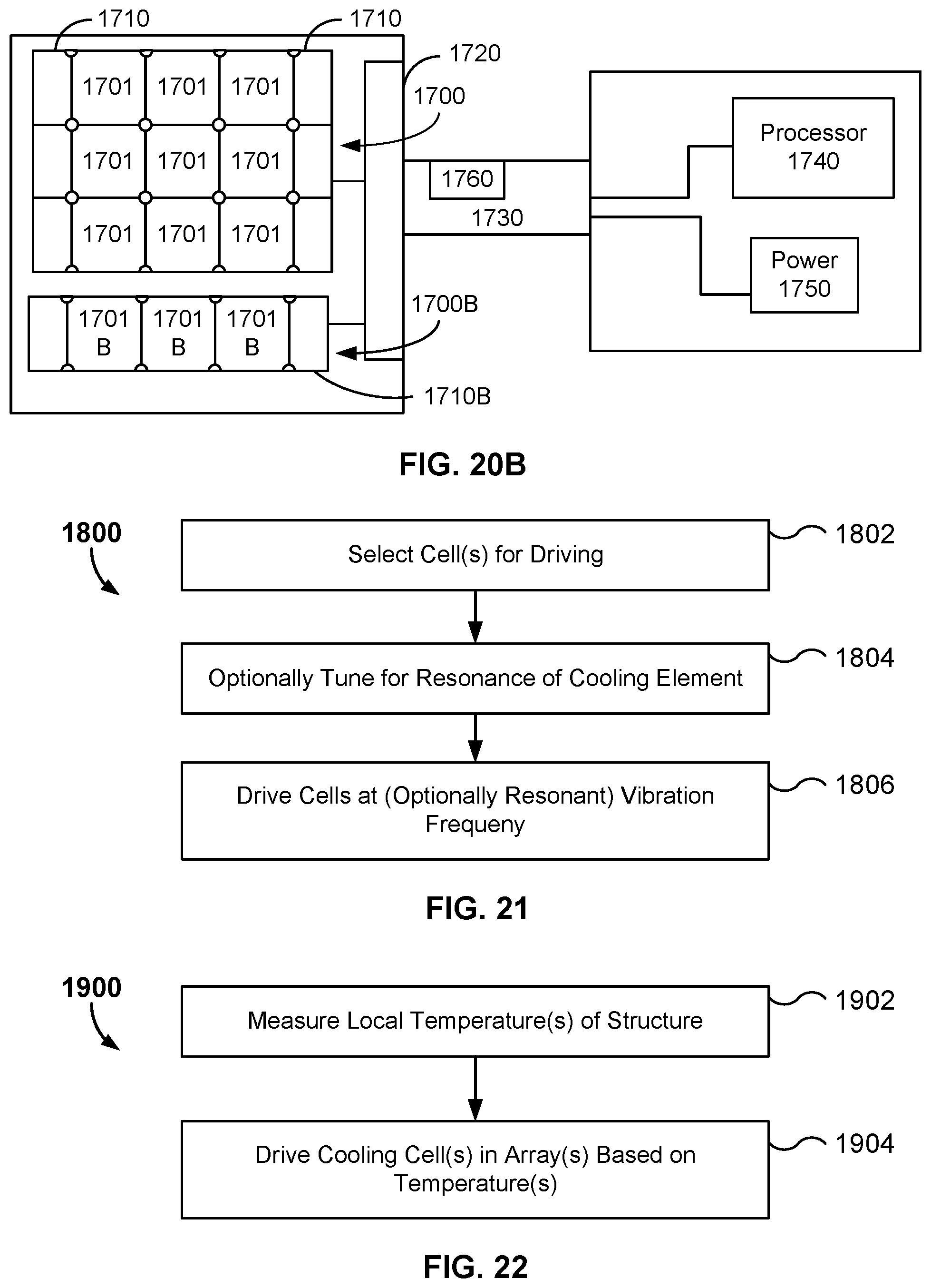 Patent US11784109 Figure 20 – Method and system for driving piezoelectric MEMS-based active cooling devices