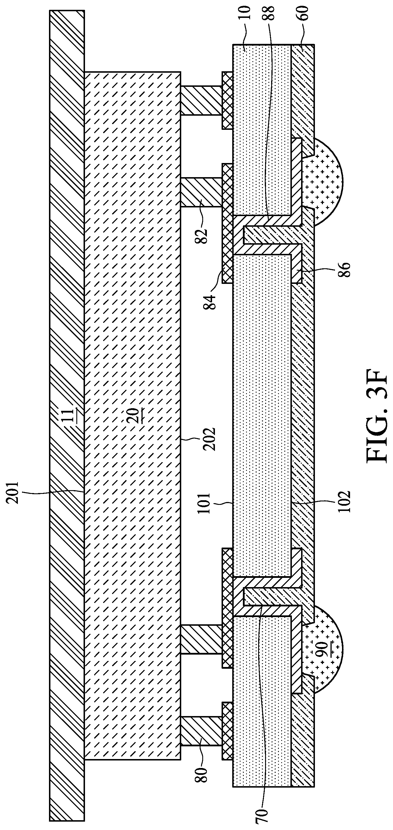 Patent US11784110 Figure 8 – Semiconductor package and method for manufacturing the same