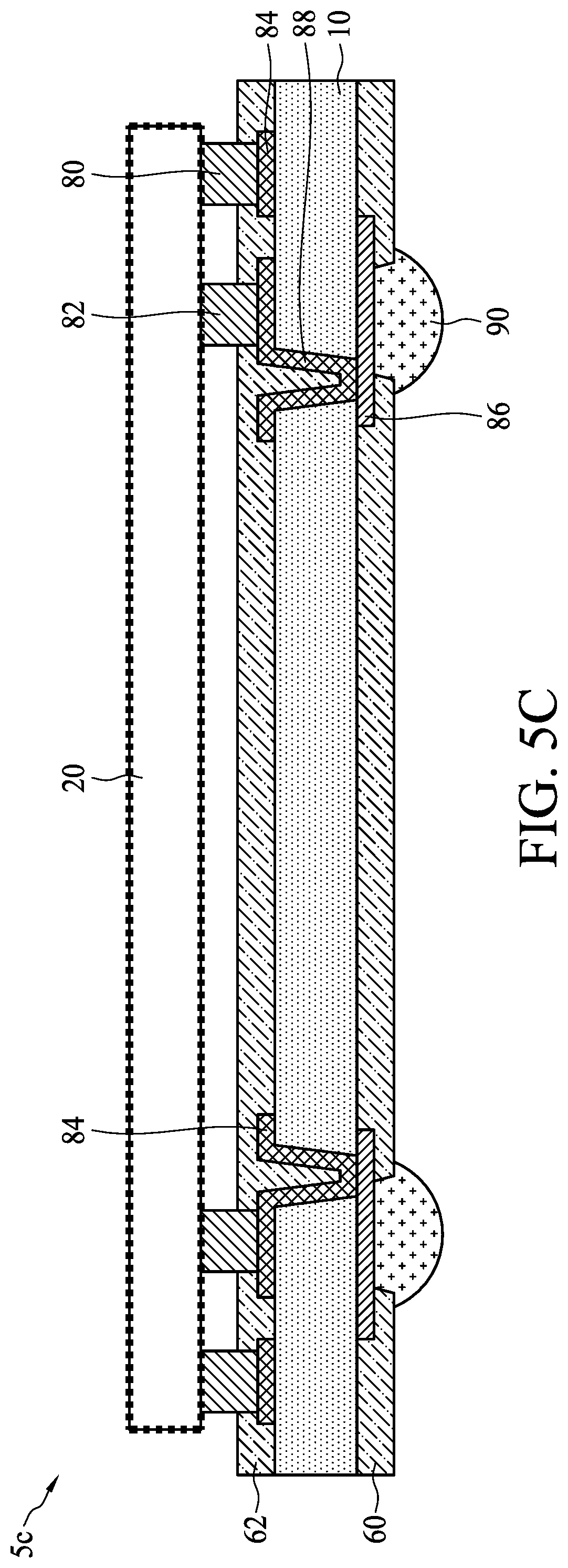 Patent US11784110 Figure 12 – Semiconductor package and method for manufacturing the same