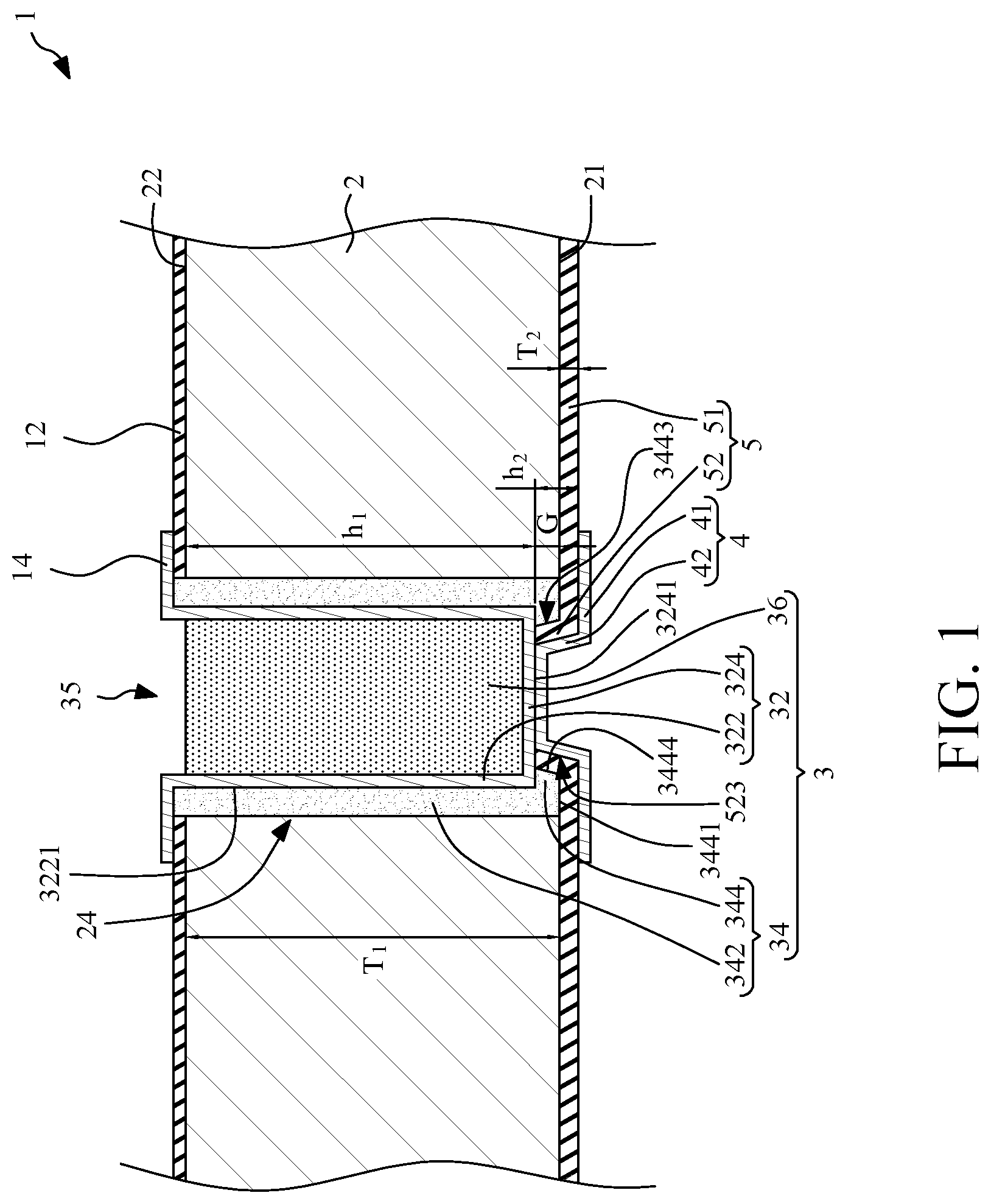 Patent US11784111 Figure 1 – Semiconductor device and method for manufacturing the same