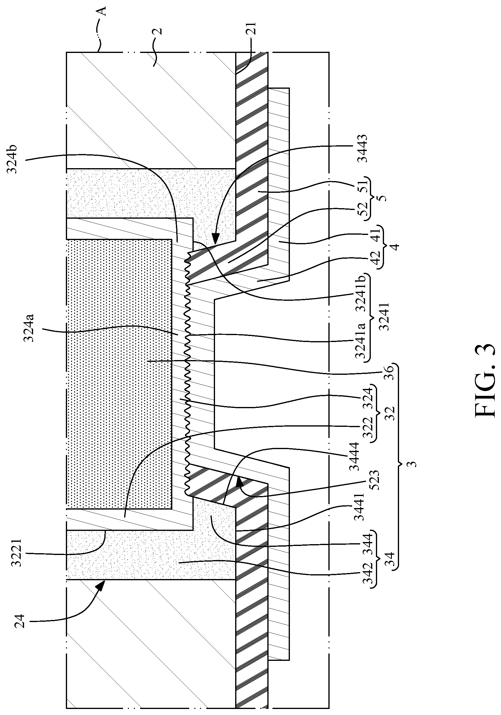 Patent US11784111 Figure 3 – Semiconductor device and method for manufacturing the same