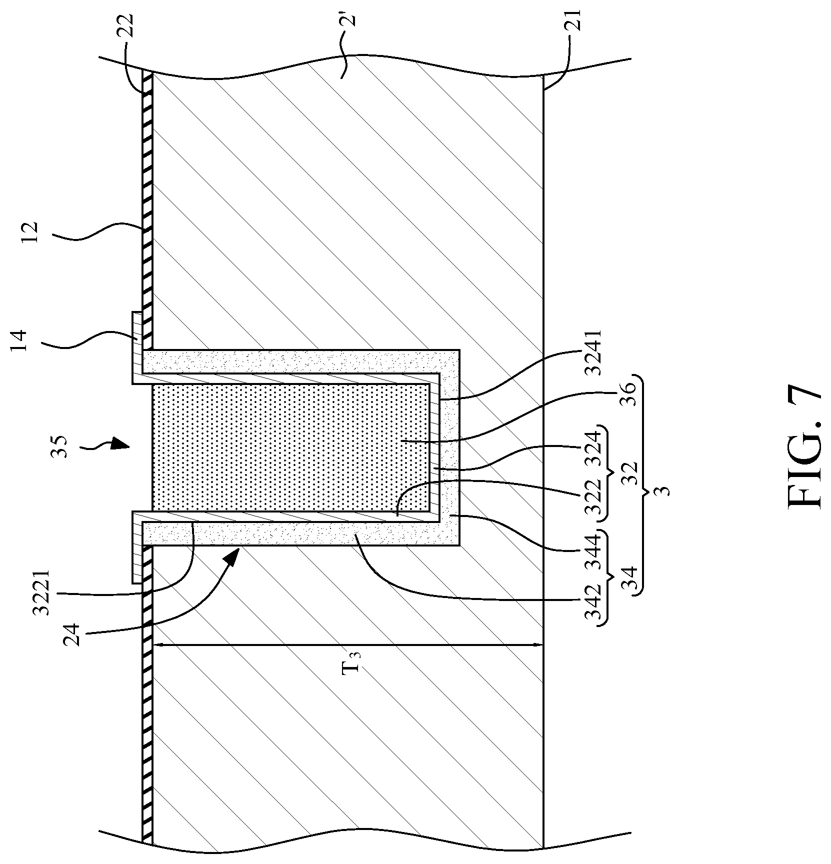 Patent US11784111 Figure 7 – Semiconductor device and method for manufacturing the same