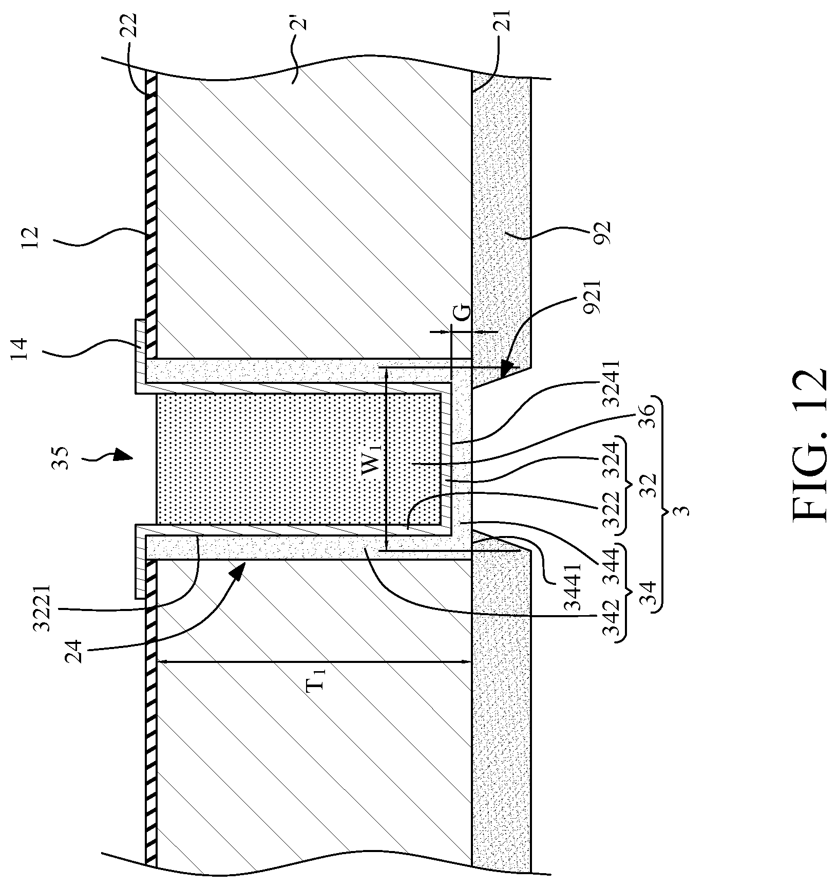 Patent US11784111 Figure 12 – Semiconductor device and method for manufacturing the same