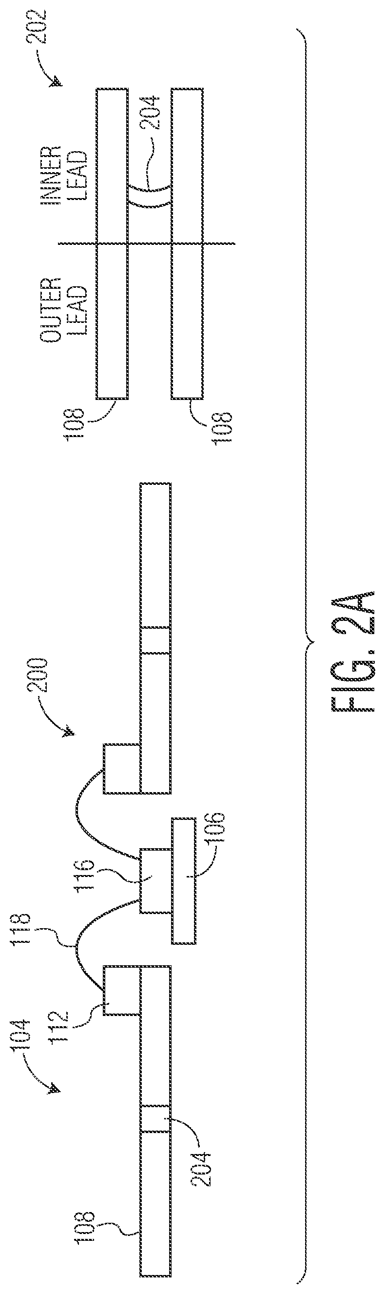 Patent US11784112 Figure 2 – Integrated circuit package and method to manufacture the integrated circuit package to reduce bond wire defects in the integrated circuit package