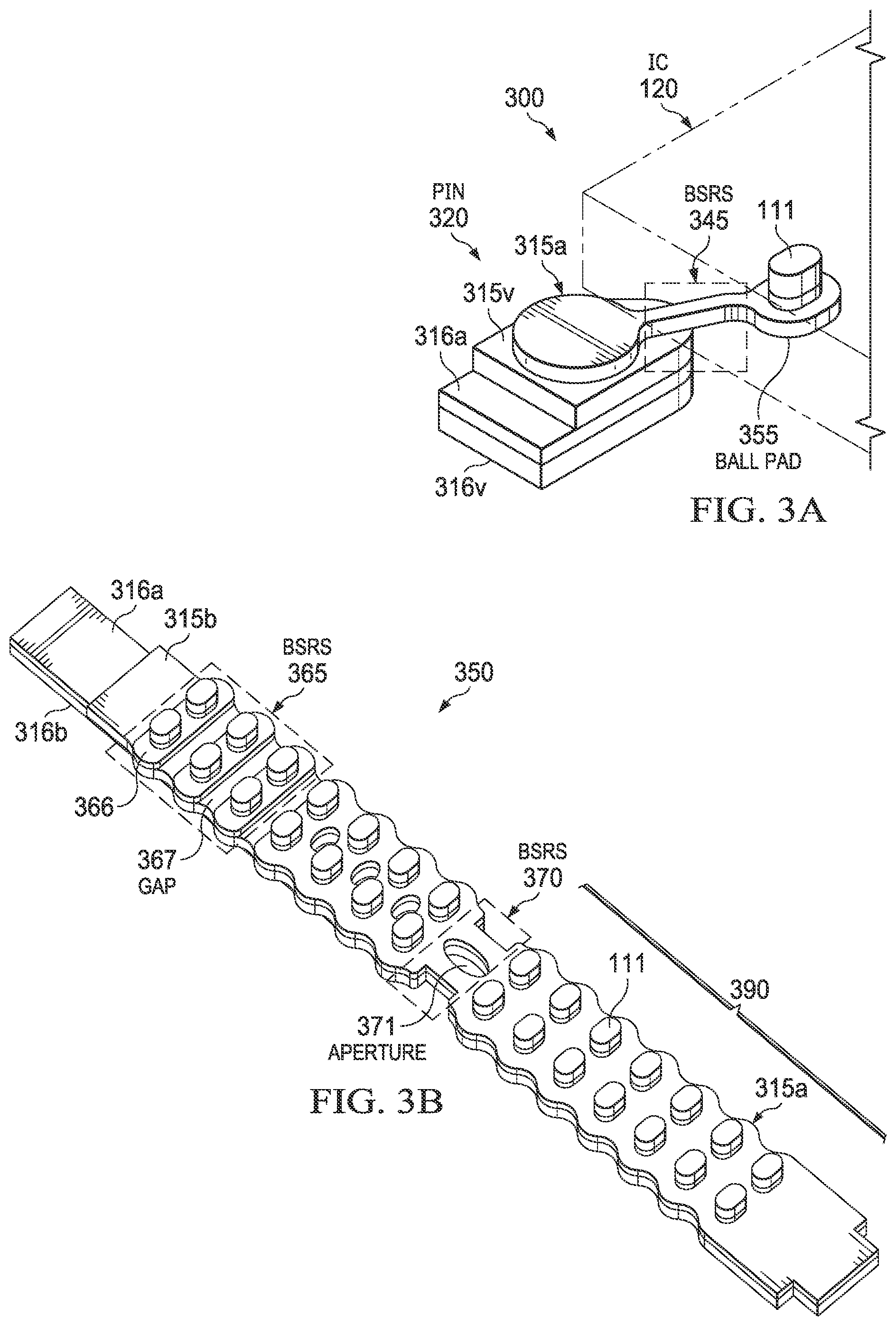 Patent US11784113 Figure 3 – Multilayer package substrate with stress buffer