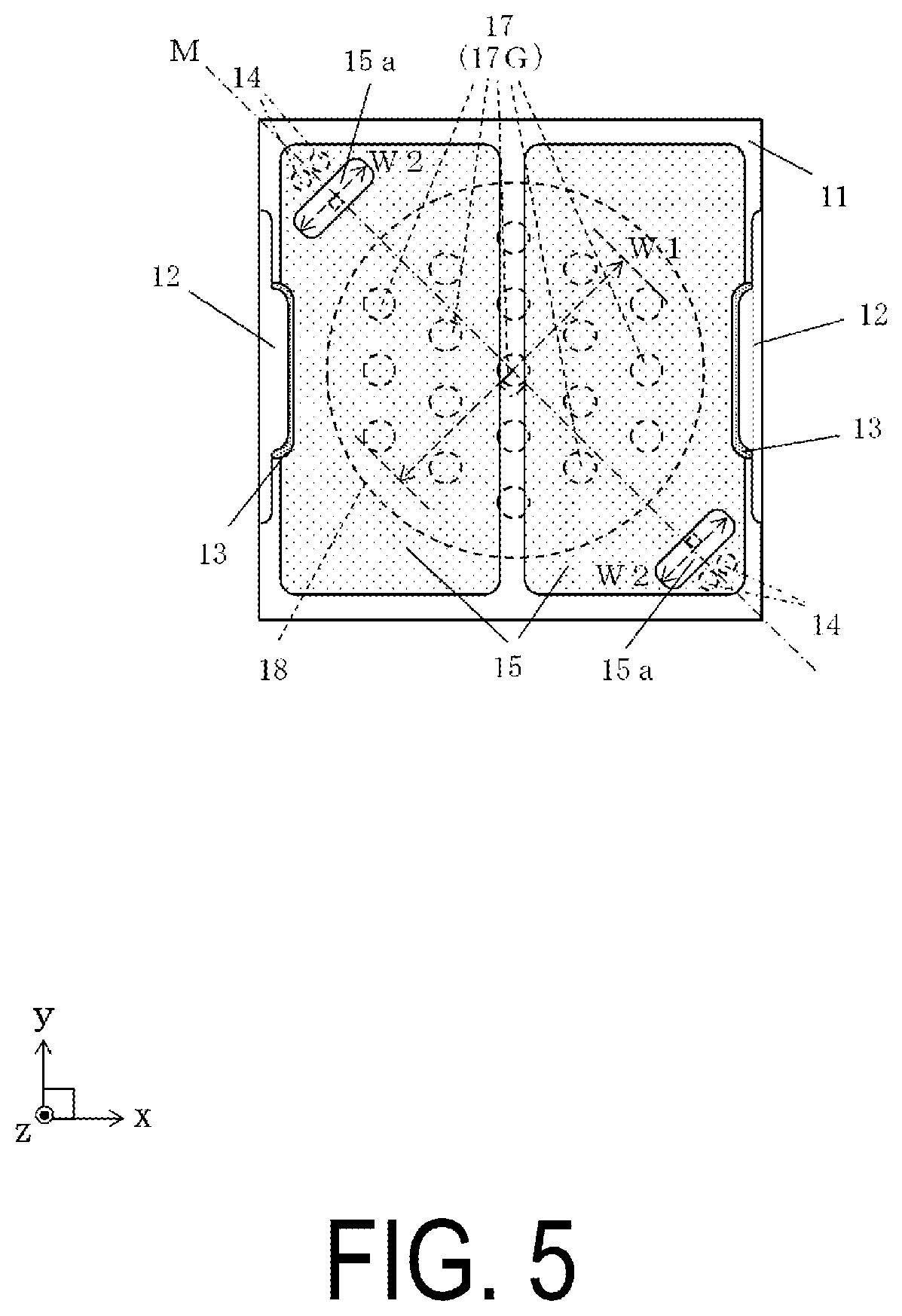 Patent US11784117 Figure 5 – Wiring board, electronic device, and electronic module