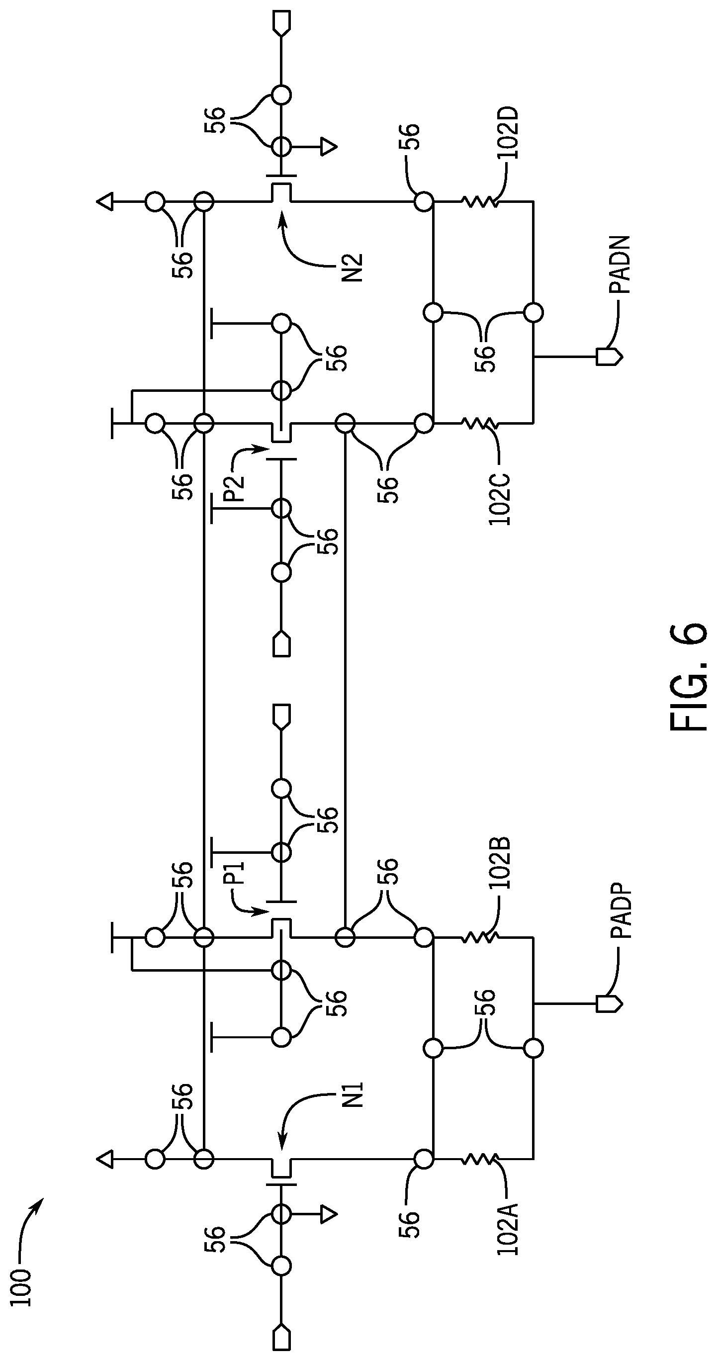 Patent US11784118 Figure 4 – On-die termination (ODT) circuit configurable with via layer to support multiple standards