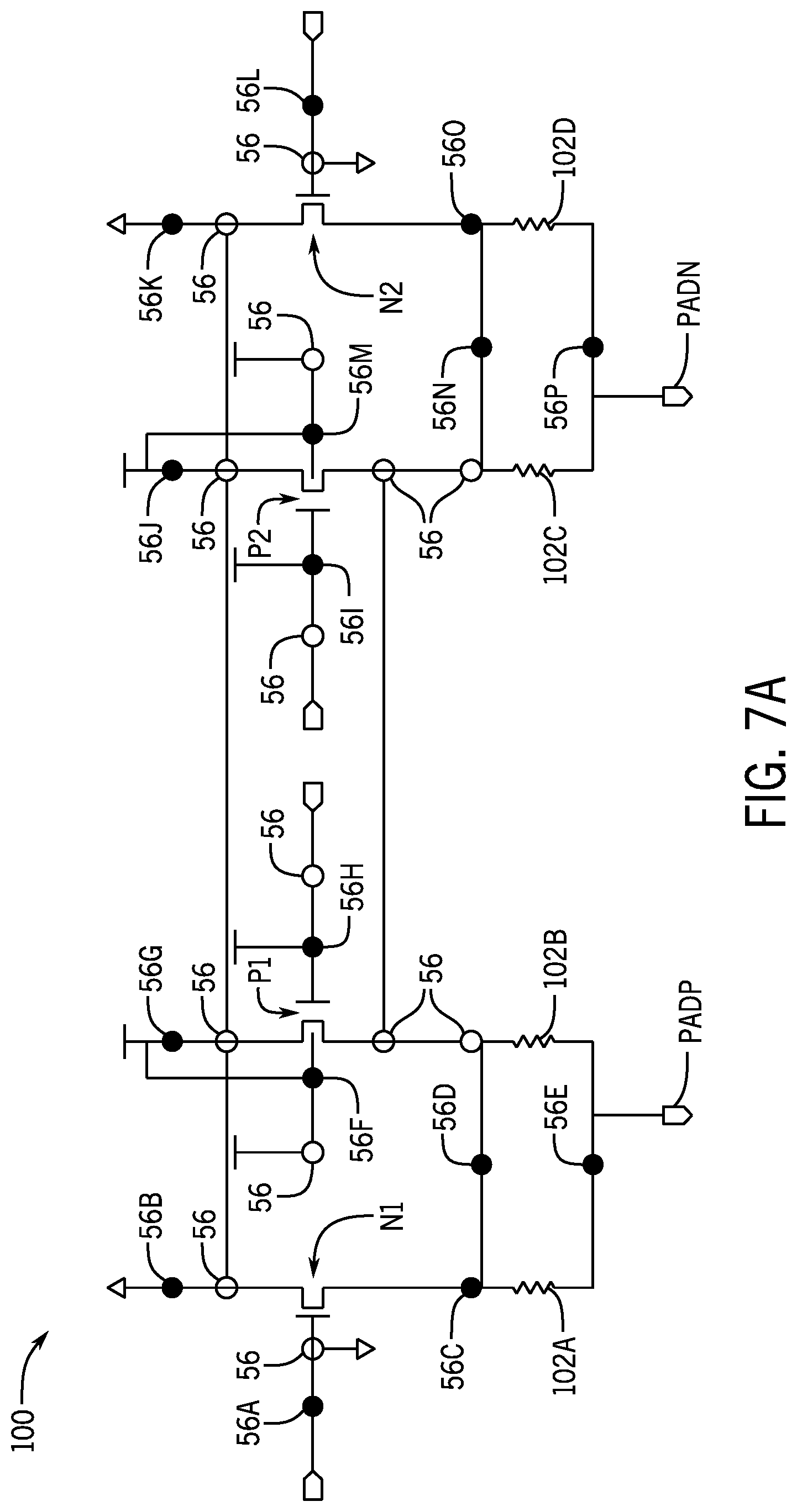 Patent US11784118 Figure 5 – On-die termination (ODT) circuit configurable with via layer to support multiple standards