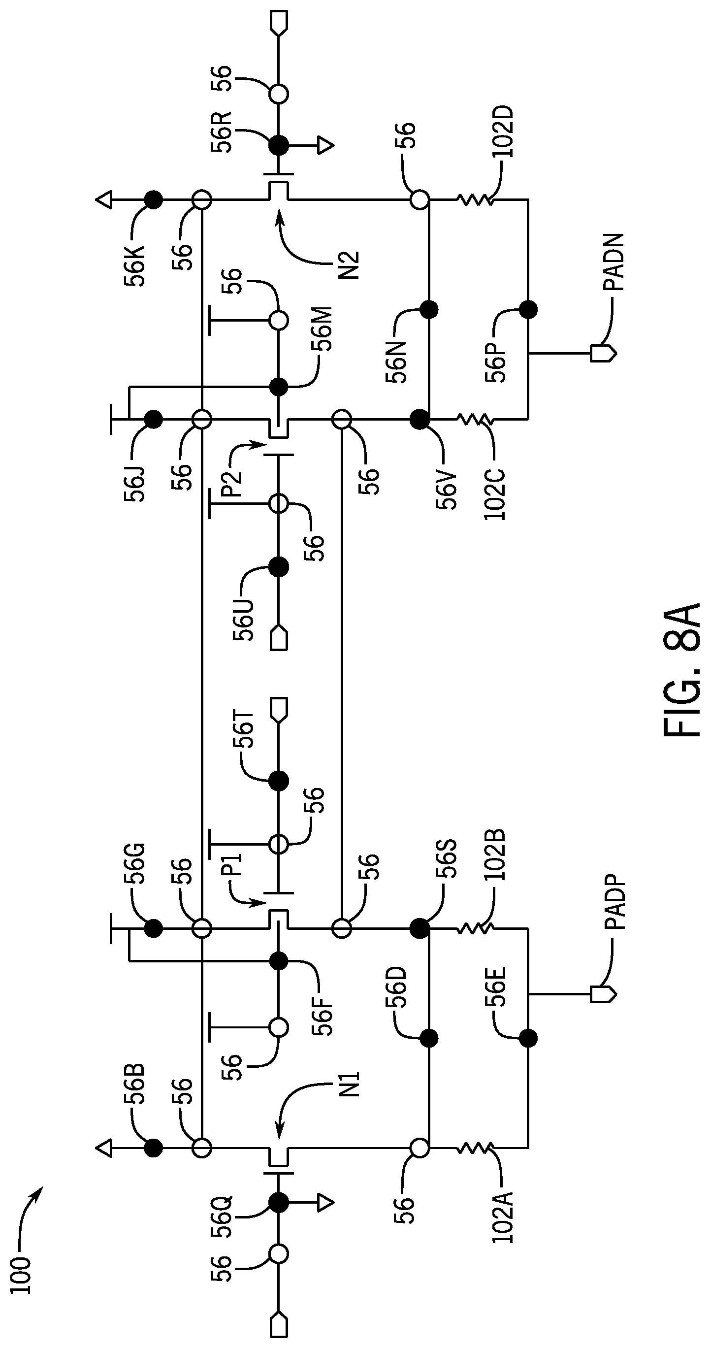 Patent US11784118 Figure 7 – On-die termination (ODT) circuit configurable with via layer to support multiple standards