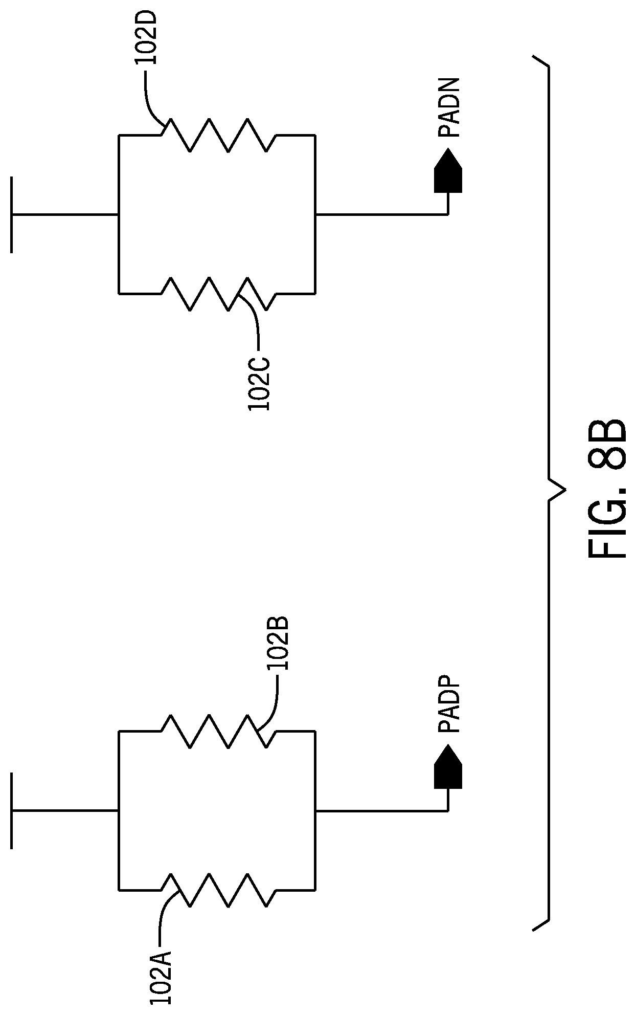 Patent US11784118 Figure 8 – On-die termination (ODT) circuit configurable with via layer to support multiple standards