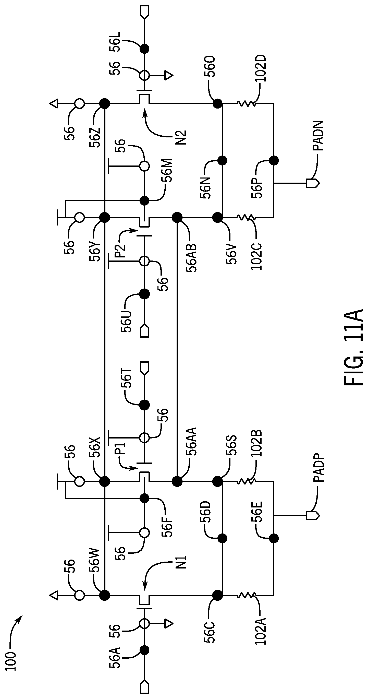 Patent US11784118 Figure 13 – On-die termination (ODT) circuit configurable with via layer to support multiple standards