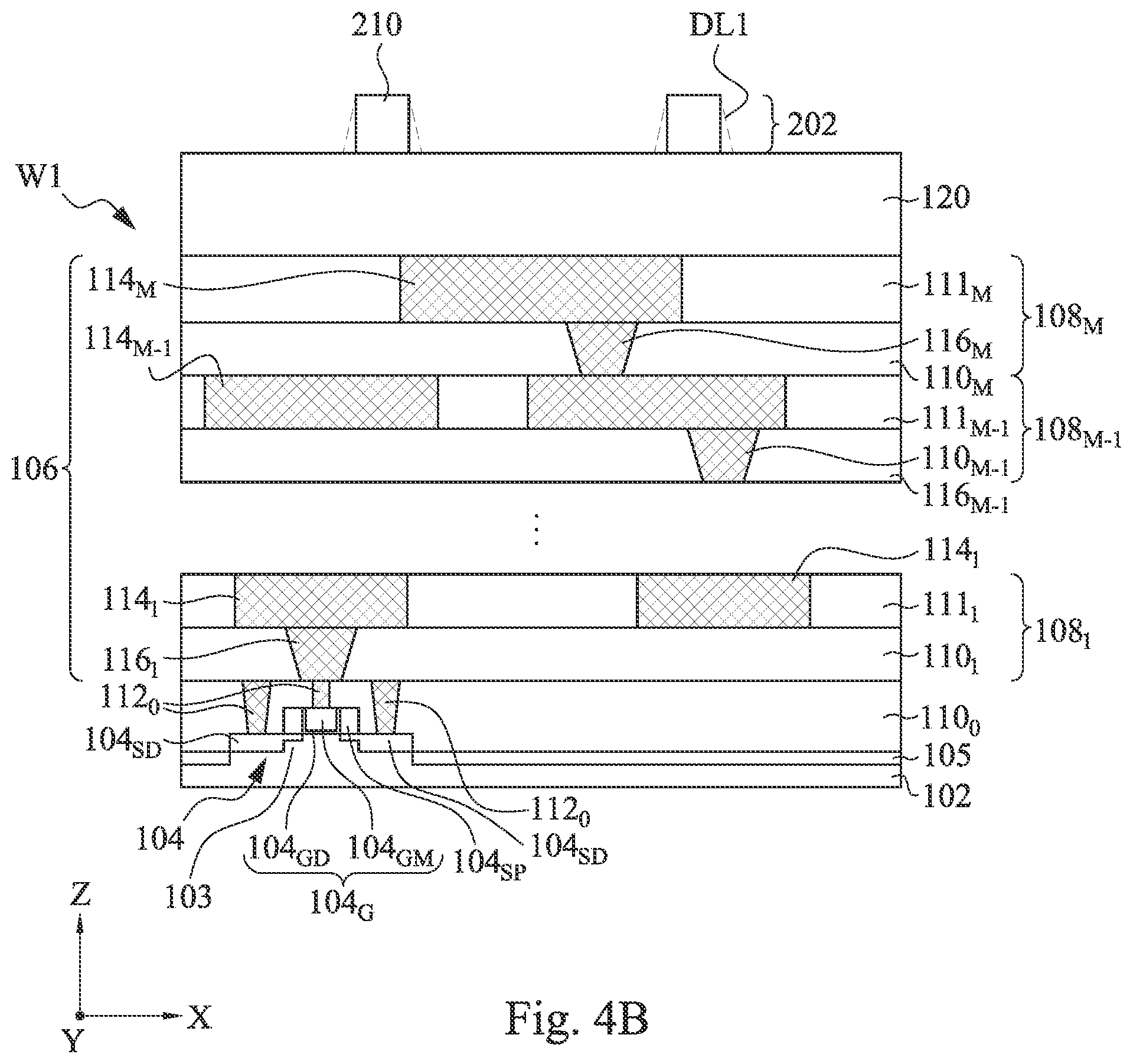 Patent US11784119 Figure 8 – Three dimensional integrated circuit and fabrication thereof
