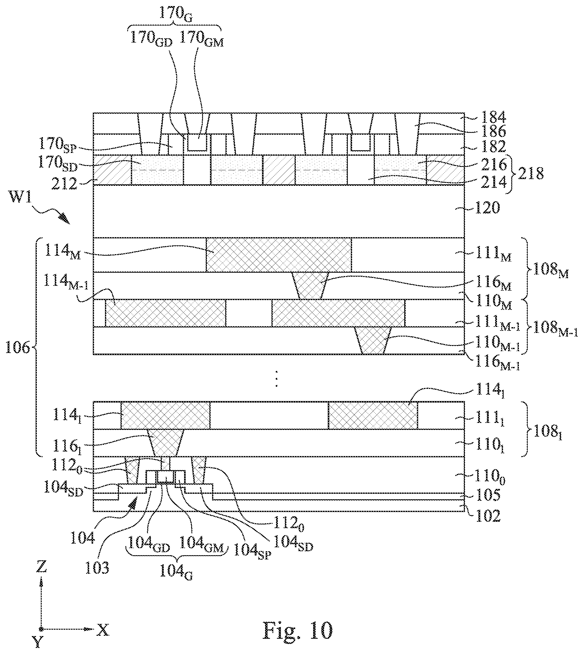 Patent US11784119 Figure 17 – Three dimensional integrated circuit and fabrication thereof