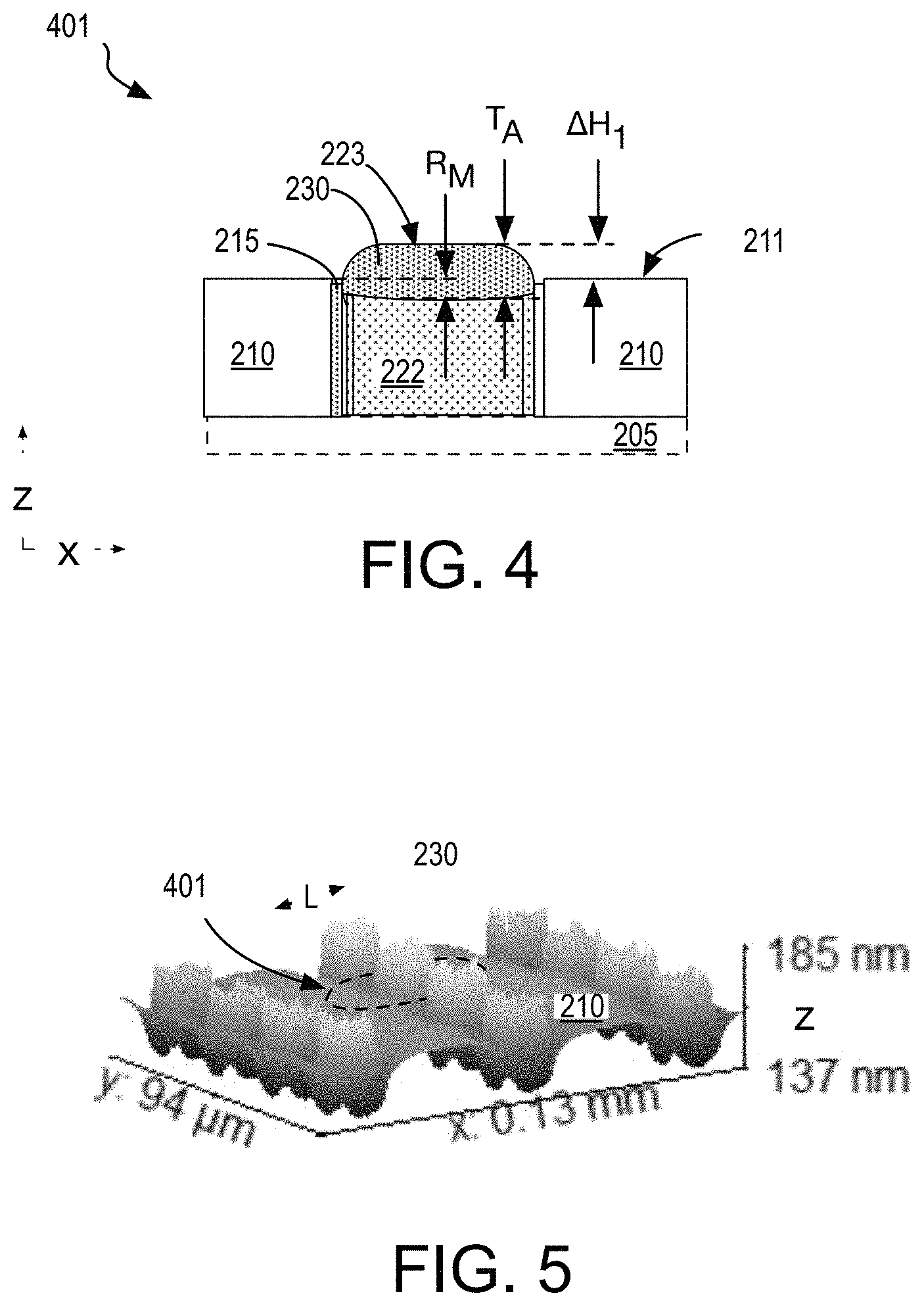Patent US11784123 Figure 4 – Methods and structures for improved electrical contact between bonded integrated circuit interfaces
