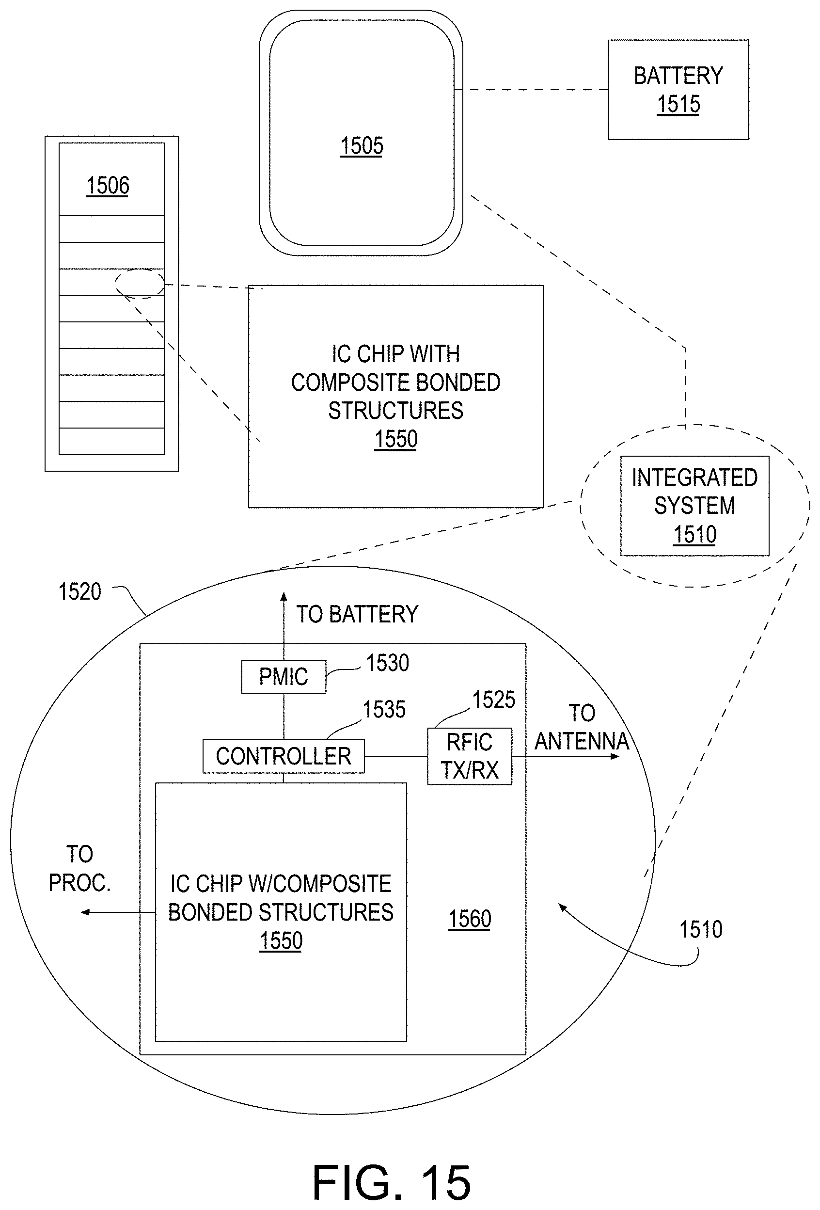 Patent US11784123 Figure 12 – Methods and structures for improved electrical contact between bonded integrated circuit interfaces