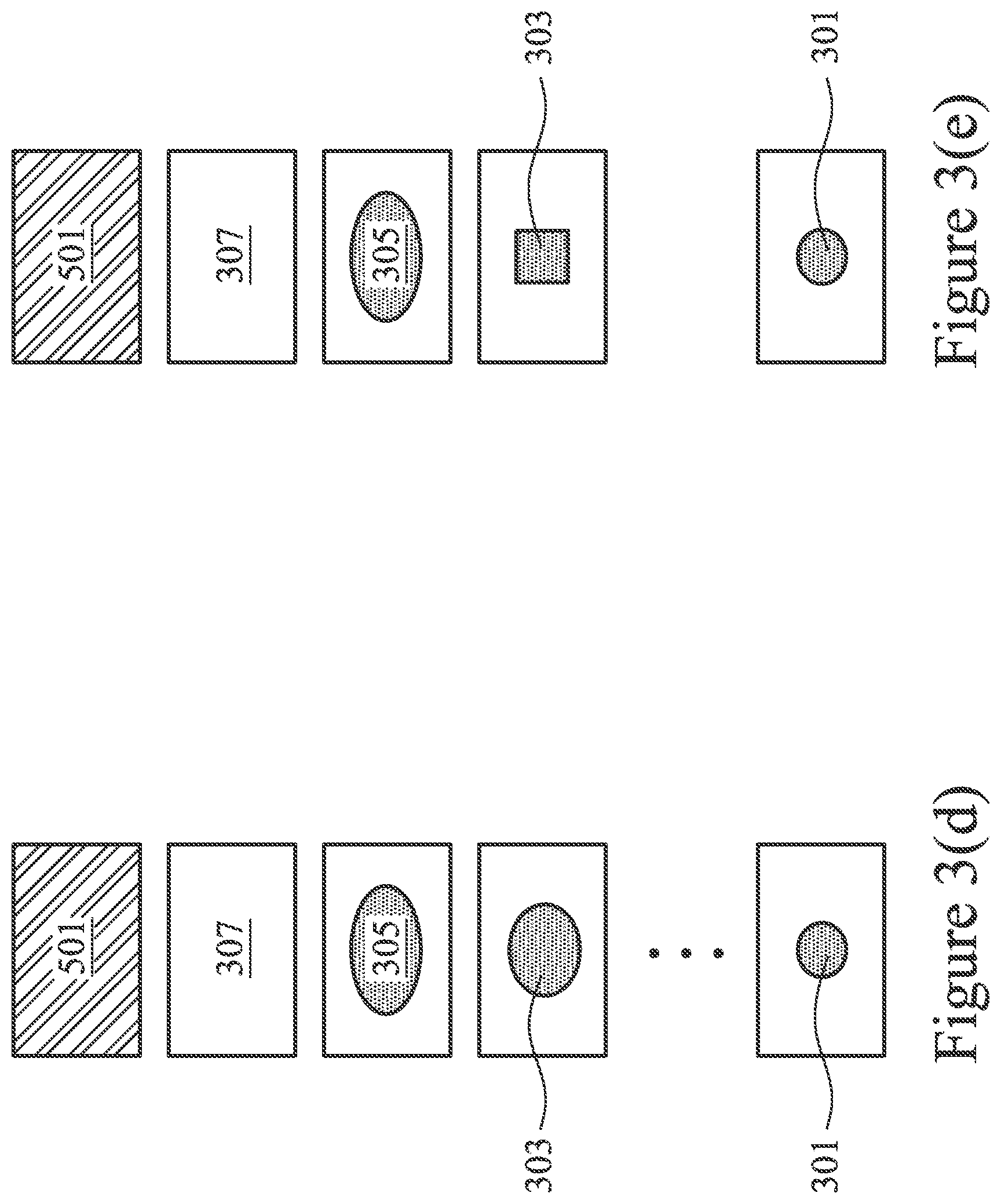 Patent US11784124 Figure 5 – Plurality of different size metal layers for a pad structure