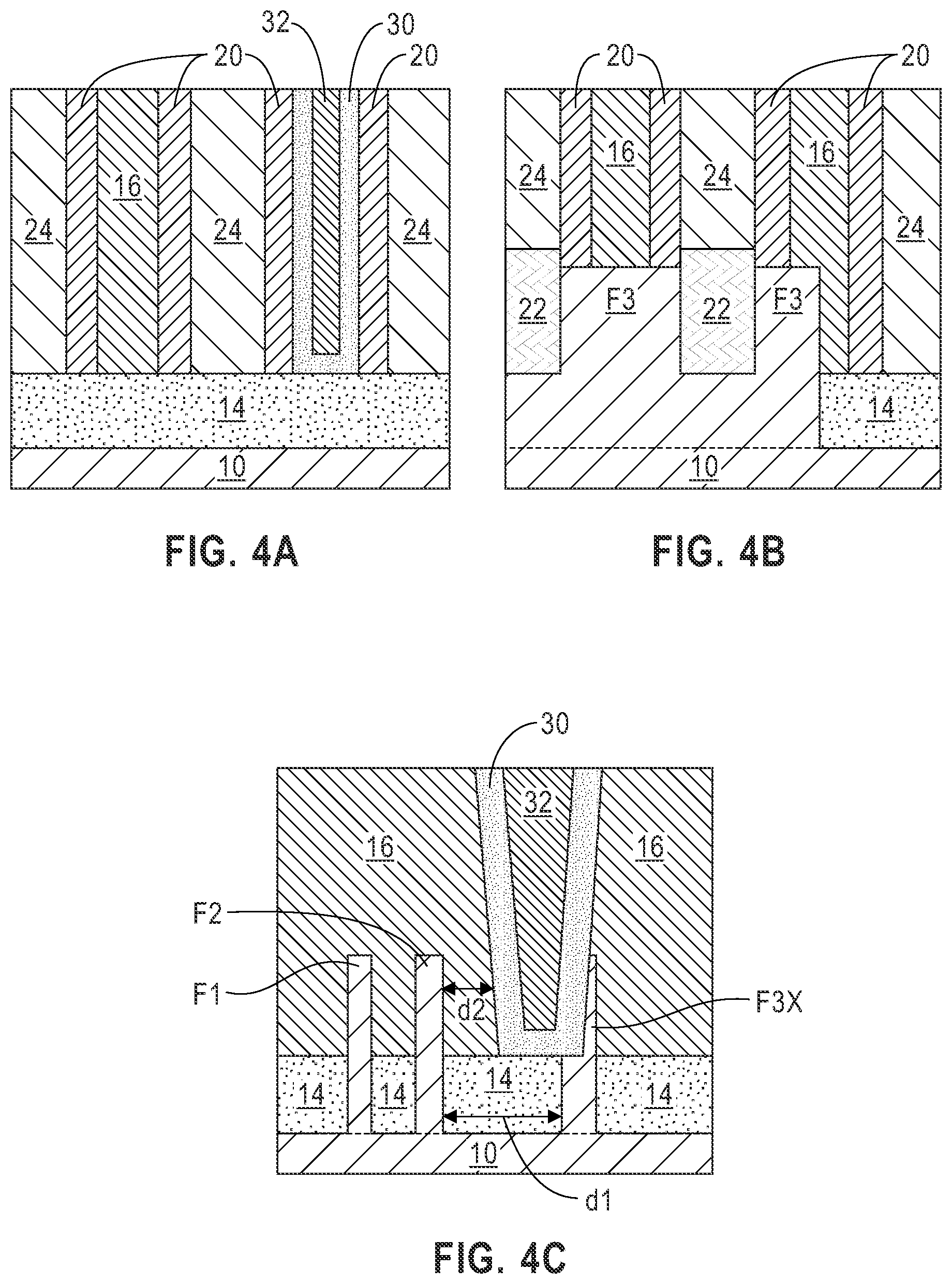 Patent US11784125 Figure 4 – Wrap around cross-couple contact structure with enhanced gate contact size