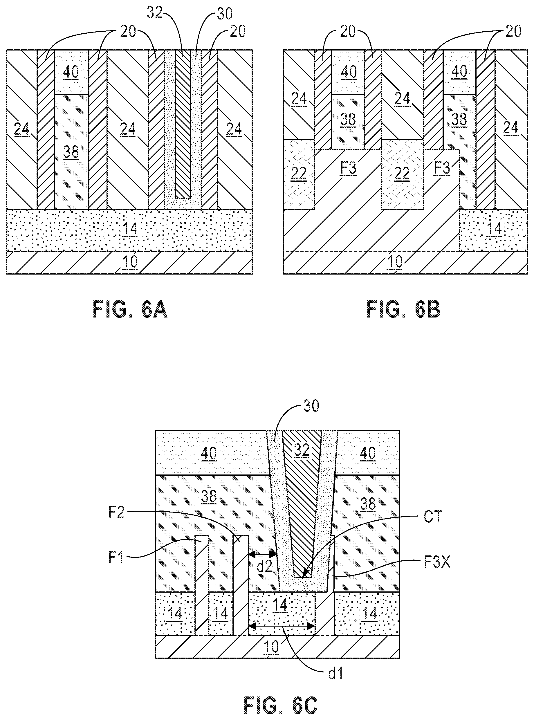 Patent US11784125 Figure 6 – Wrap around cross-couple contact structure with enhanced gate contact size